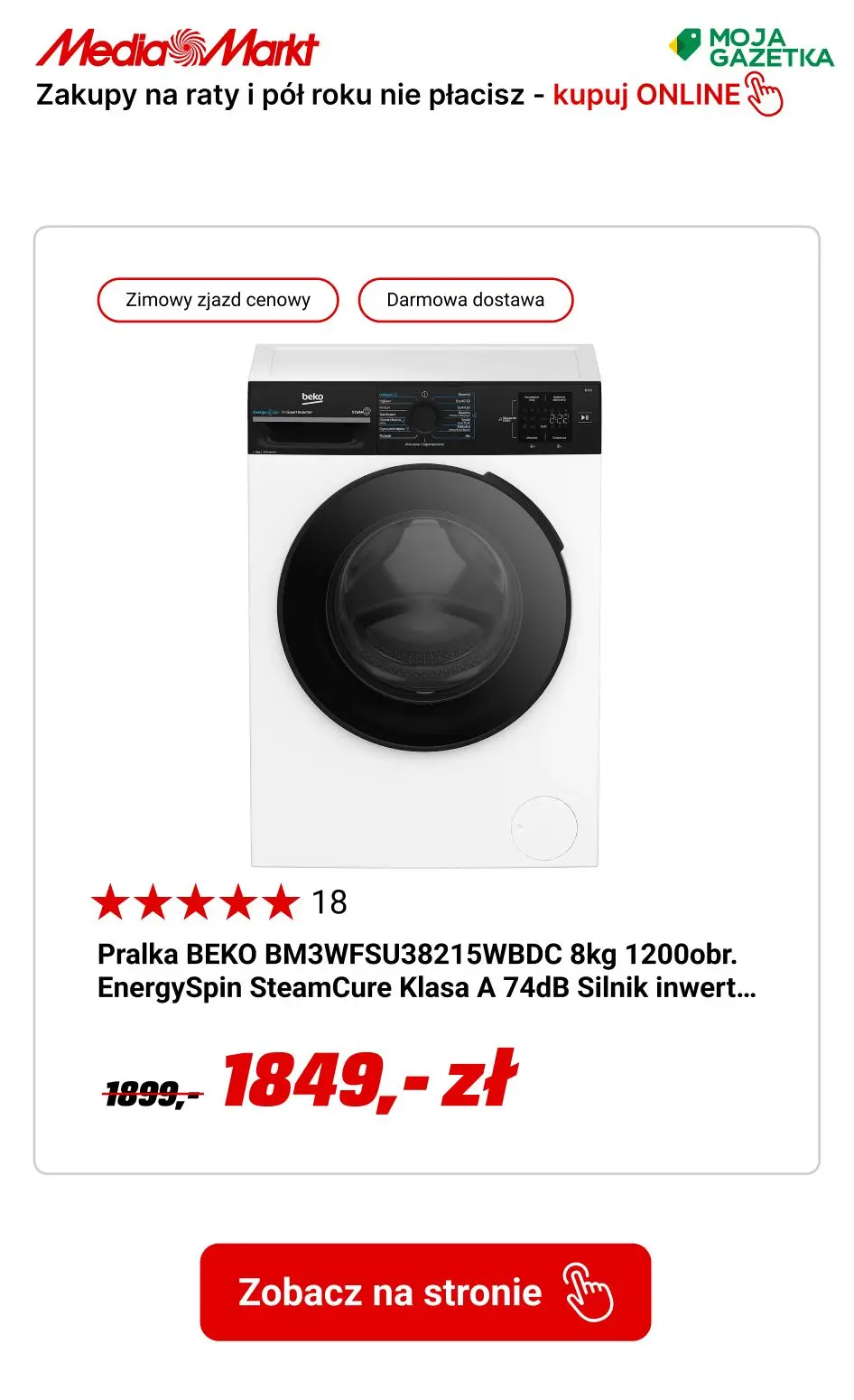 gazetka promocyjna Media Markt Do 50 rat 0% i pó roku nie pacisz!! - Strona 15