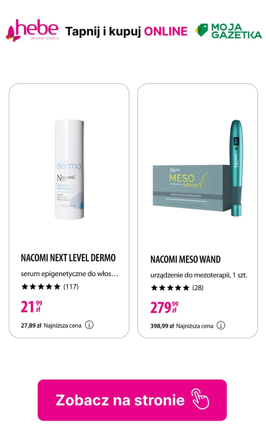 gazetka promocyjna hebe Produkty Nacomi do -50% TANIEJ!! - Strona 23