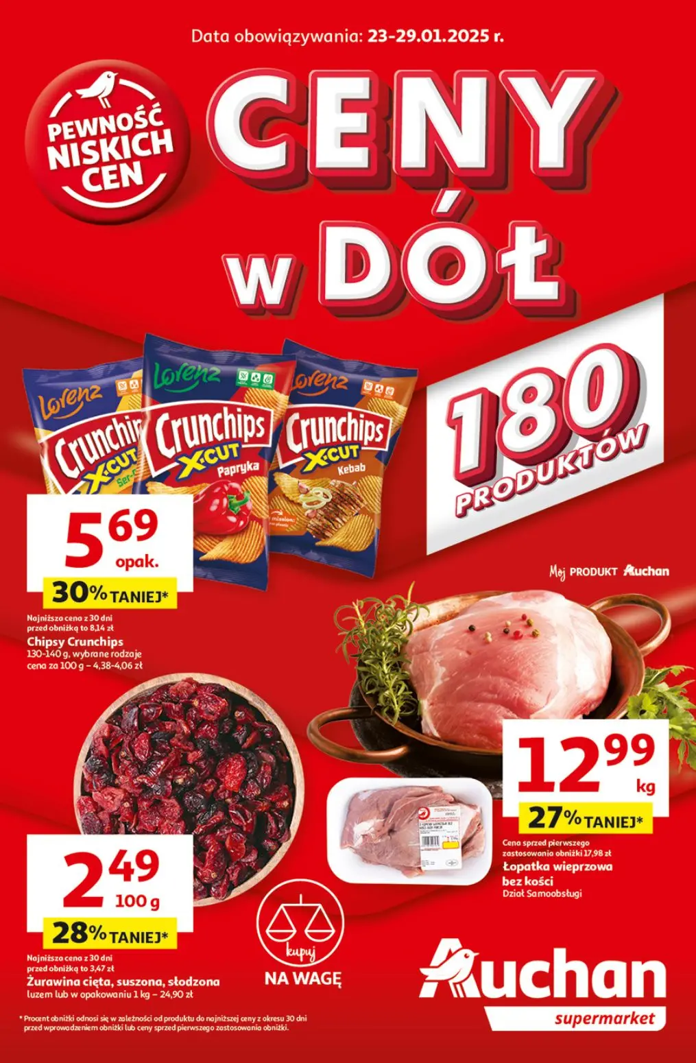 gazetka promocyjna Auchan Supermarket Ceny w dół - Strona 1