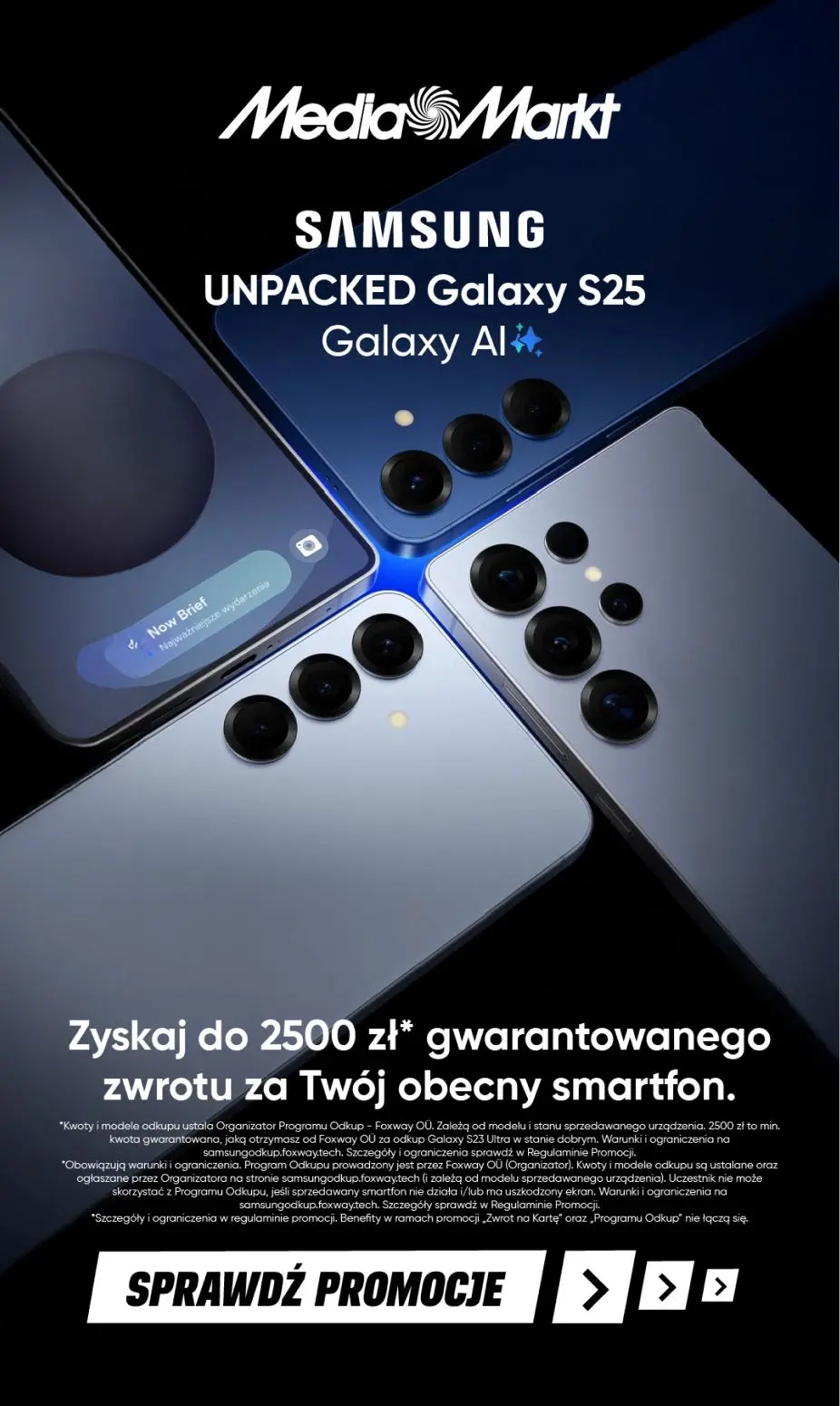 gazetka promocyjna Media Markt Przedsprzedaż Samsung Galaxy S25 - zamów i weź udział w akcji ODKUP. - Strona 1