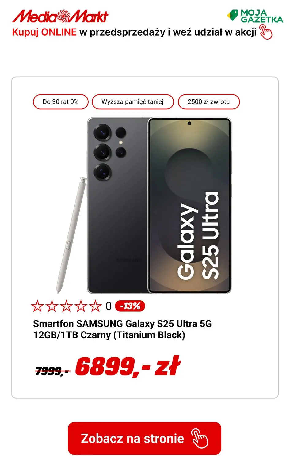 gazetka promocyjna Media Markt Przedsprzedaż Samsung Galaxy S25 - zamów i weź udział w akcji ODKUP. - Strona 5