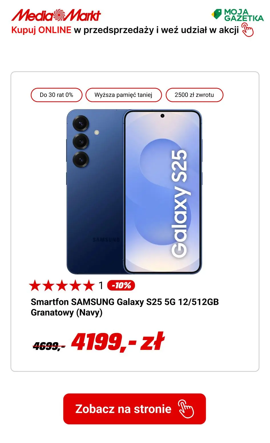 gazetka promocyjna Media Markt Przedsprzedaż Samsung Galaxy S25 - zamów i weź udział w akcji ODKUP. - Strona 6