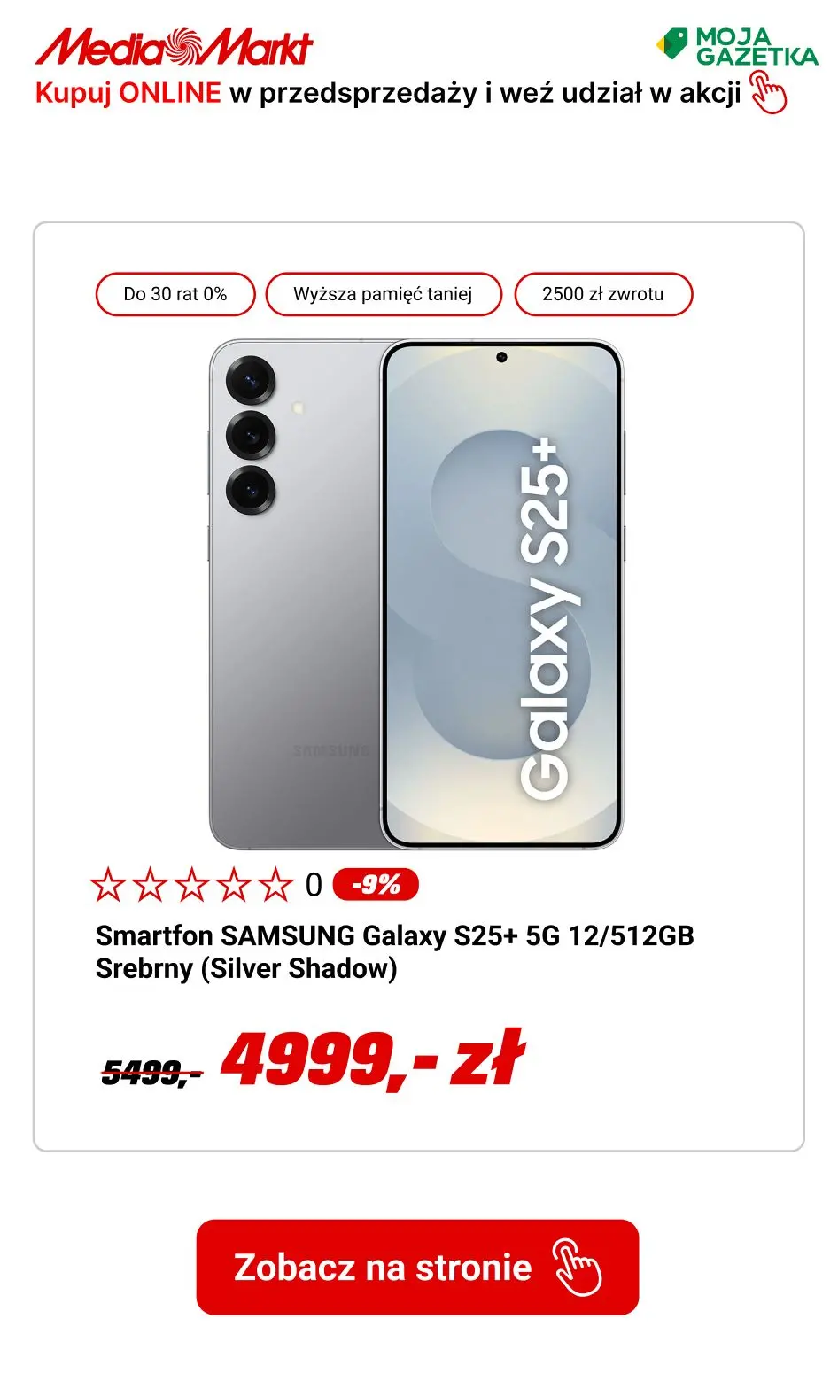 gazetka promocyjna Media Markt Przedsprzedaż Samsung Galaxy S25 - zamów i weź udział w akcji ODKUP. - Strona 7