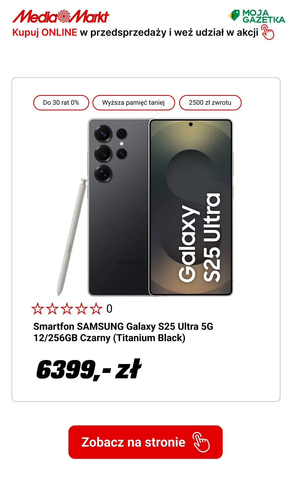 gazetka promocyjna Media Markt Przedsprzedaż Samsung Galaxy S25 - zamów i weź udział w akcji ODKUP. - Strona 11