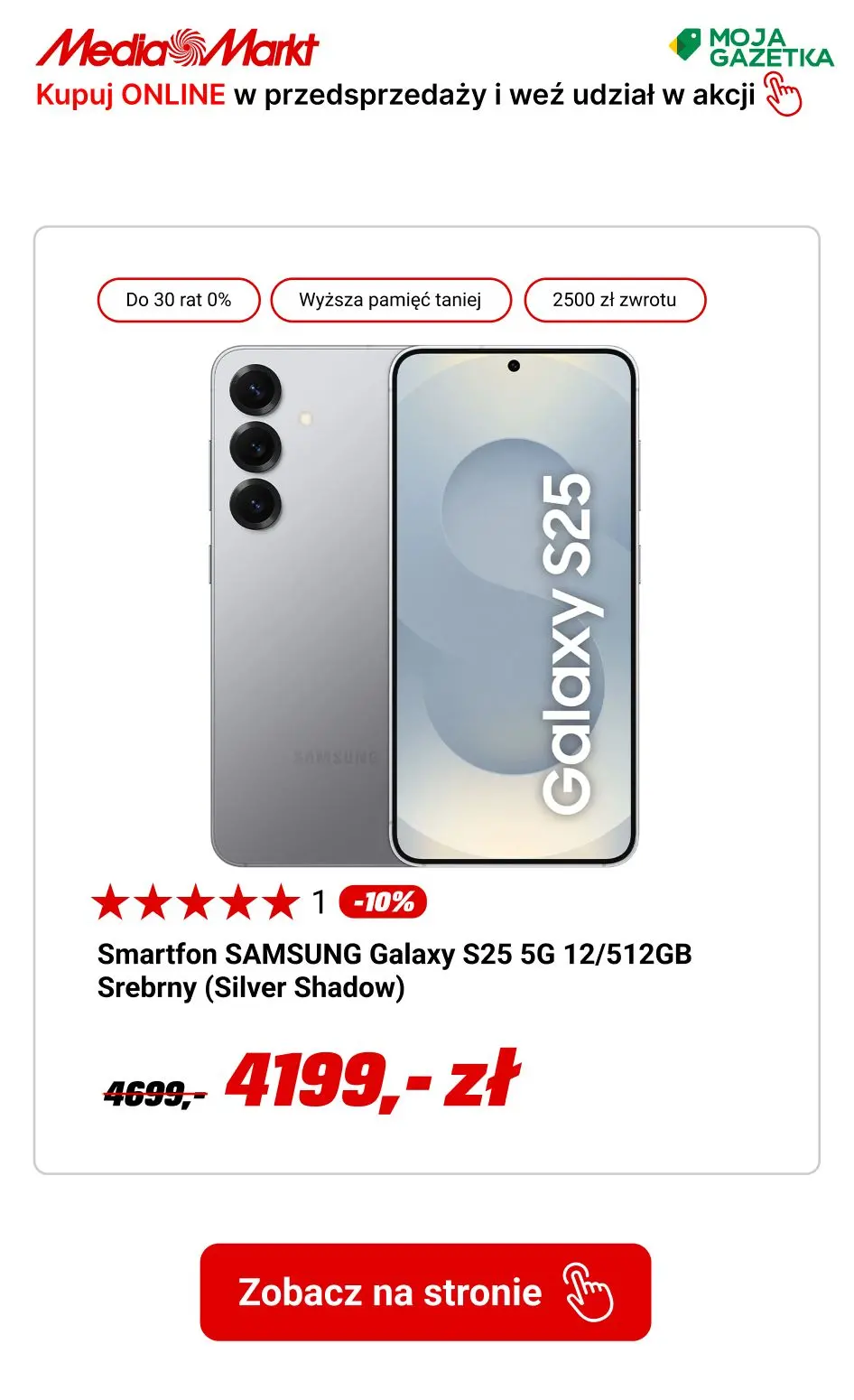 gazetka promocyjna Media Markt Przedsprzedaż Samsung Galaxy S25 - zamów i weź udział w akcji ODKUP. - Strona 16