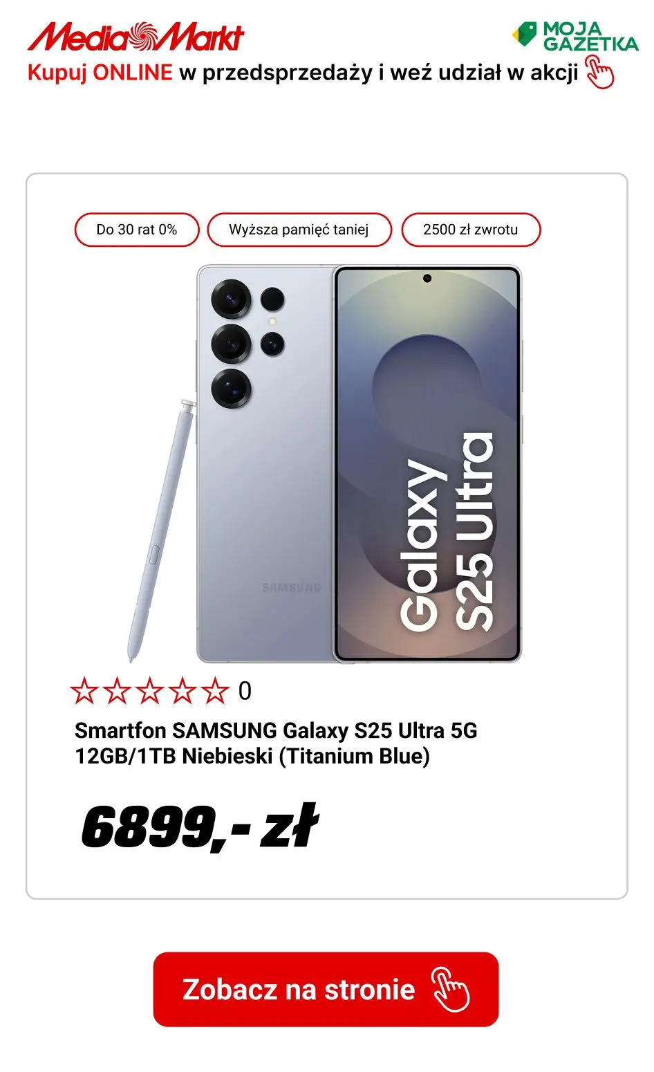 gazetka promocyjna Media Markt Przedsprzedaż Samsung Galaxy S25 - zamów i weź udział w akcji ODKUP. - Strona 18