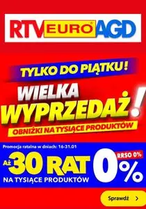 Gazetka promocyjna RTV EURO AGD, ważna od 2025-01-13 do 2025-01-31.