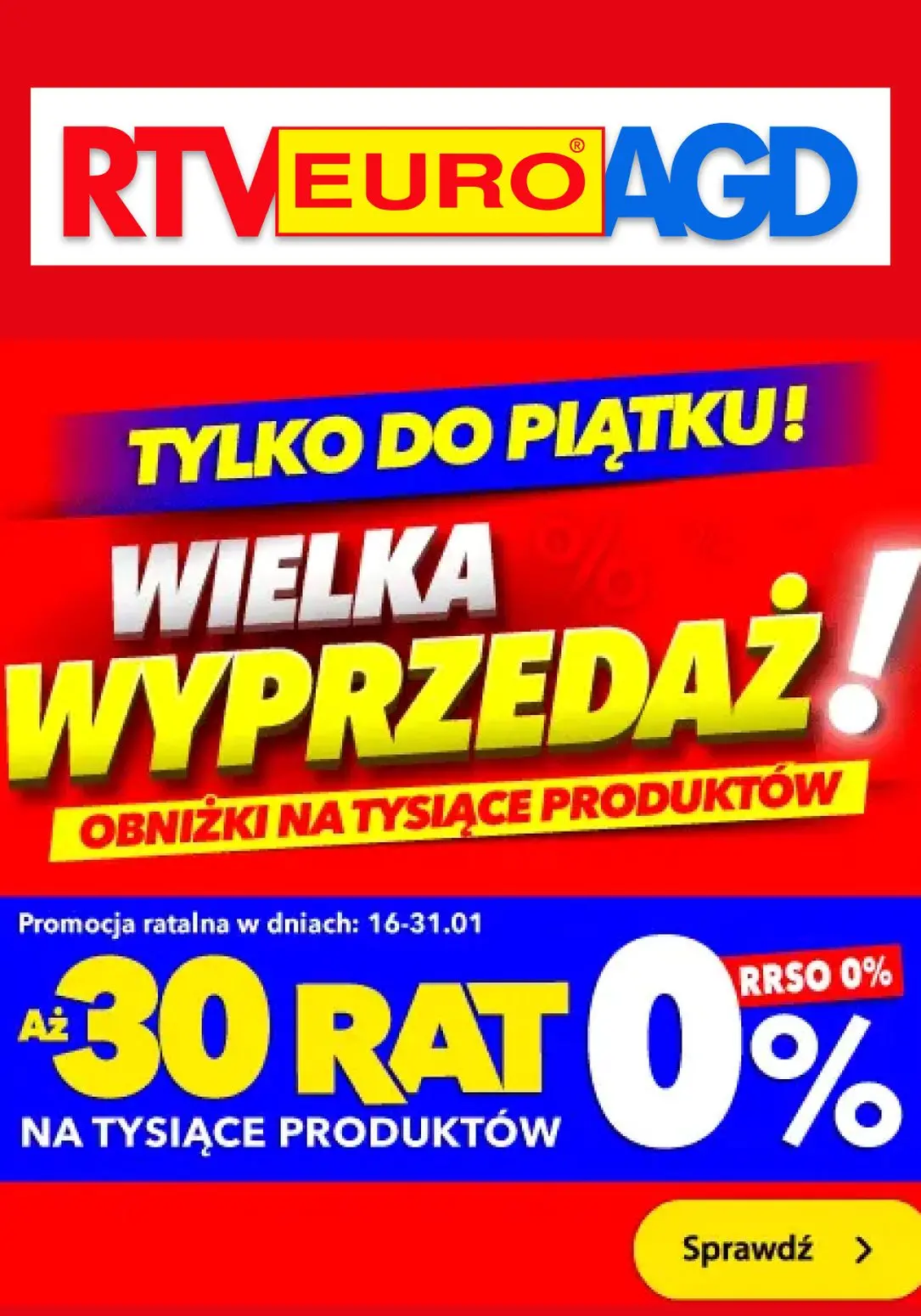 gazetka promocyjna RTV EURO AGD Wielka wyprzedaż!! - Strona 1