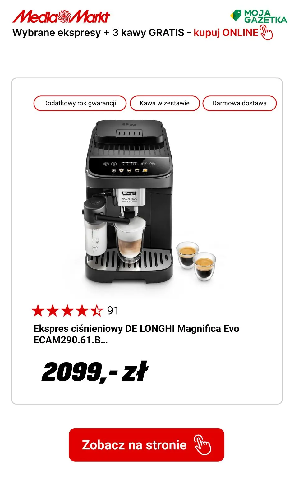 gazetka promocyjna Media Markt Kup Ekspres otrzymaj 3 kg kawy w PREZENCIE! - Strona 8