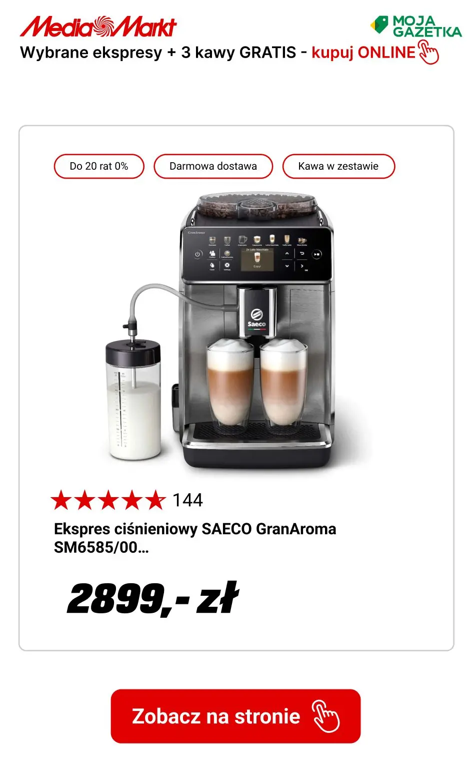 gazetka promocyjna Media Markt Kup Ekspres otrzymaj 3 kg kawy w PREZENCIE! - Strona 10