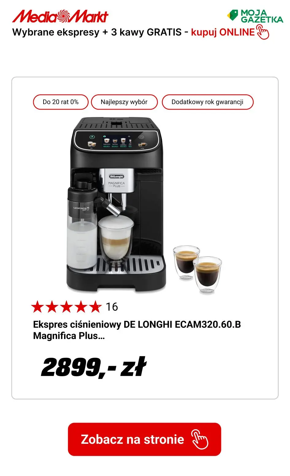 gazetka promocyjna Media Markt Kup Ekspres otrzymaj 3 kg kawy w PREZENCIE! - Strona 15