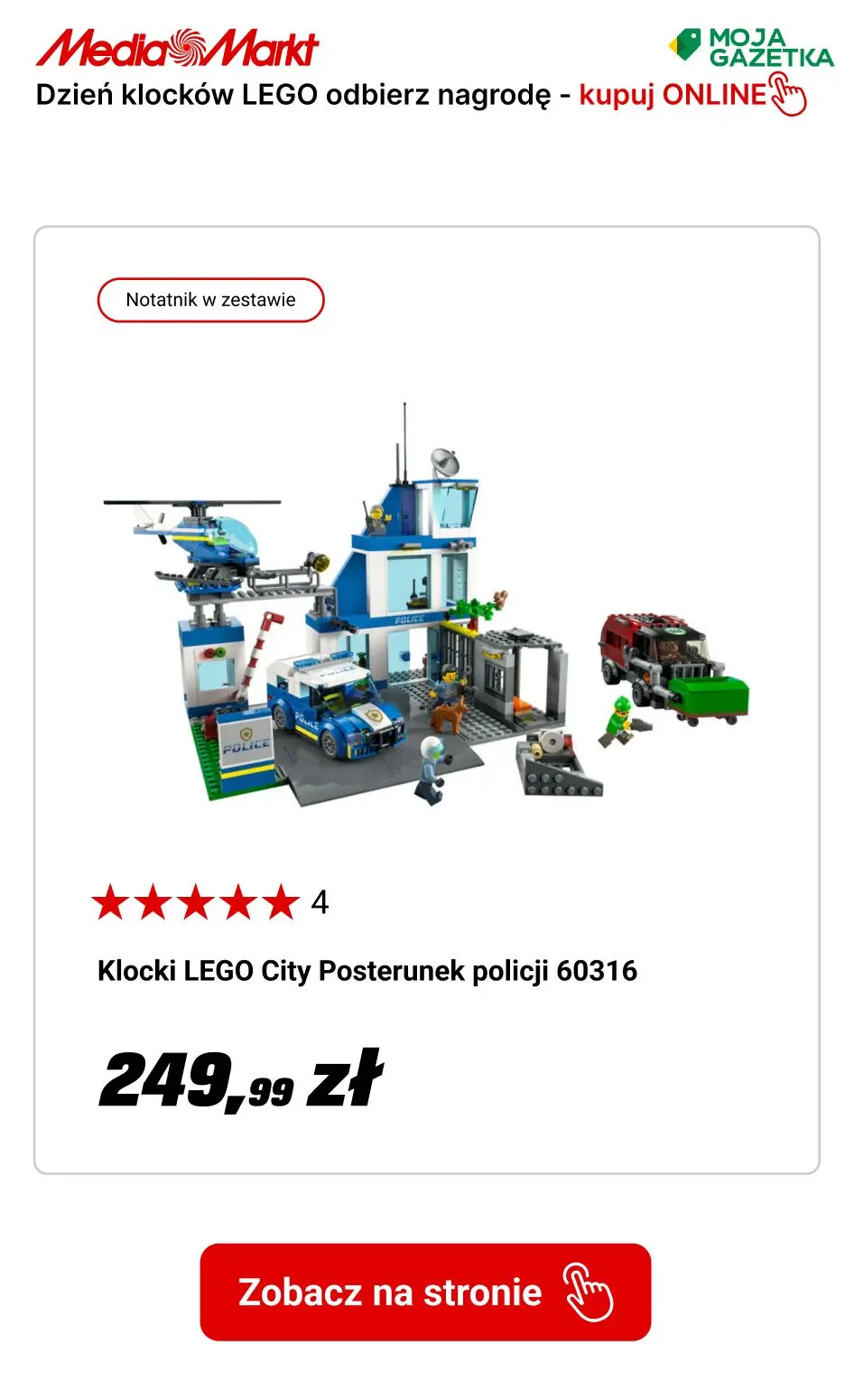 gazetka promocyjna Media Markt Międzynarodowy dzień klocków LEGO - Odbierz nagrodę za 1zł! - Strona 5