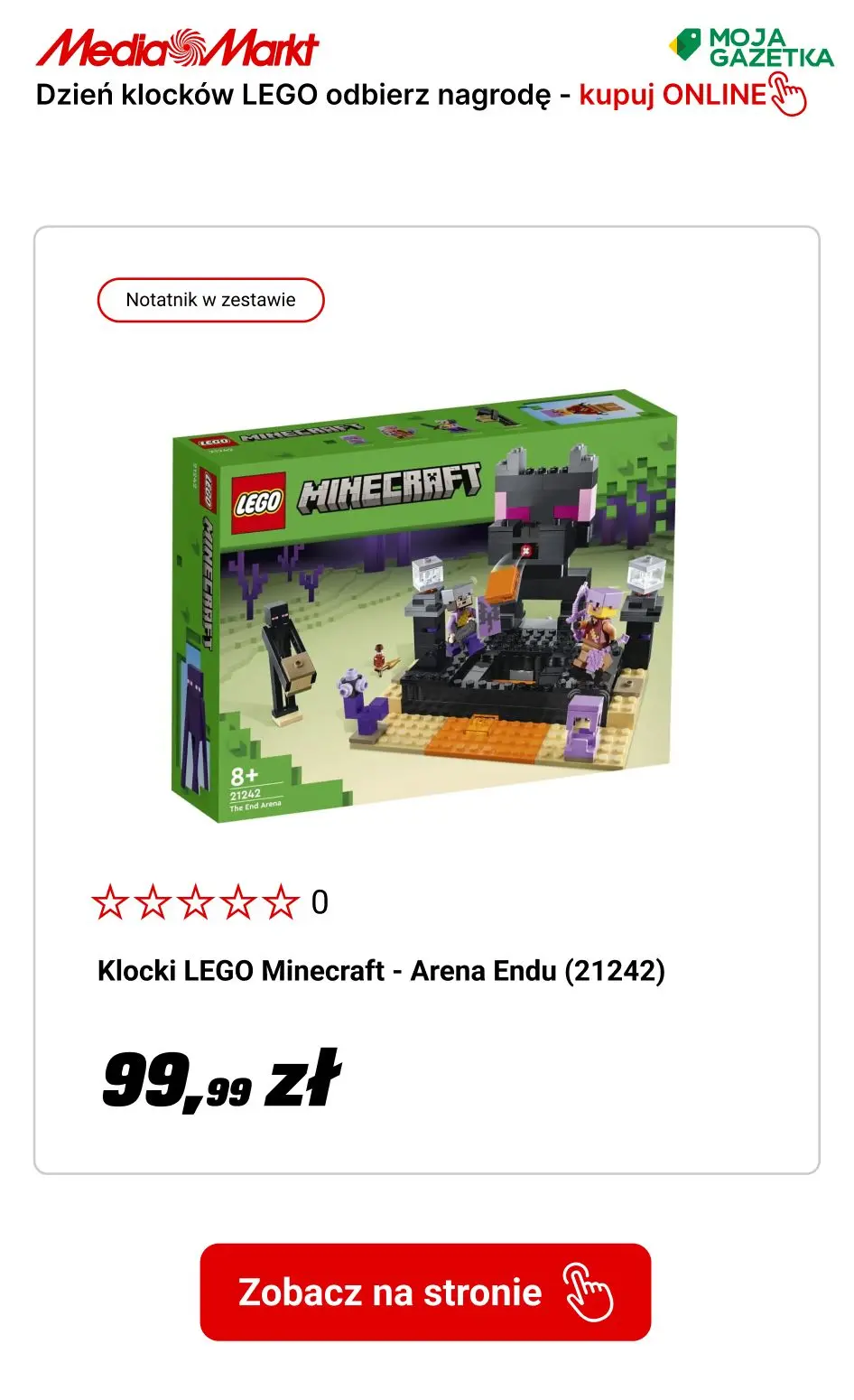 gazetka promocyjna Media Markt Międzynarodowy dzień klocków LEGO - Odbierz nagrodę za 1zł! - Strona 7