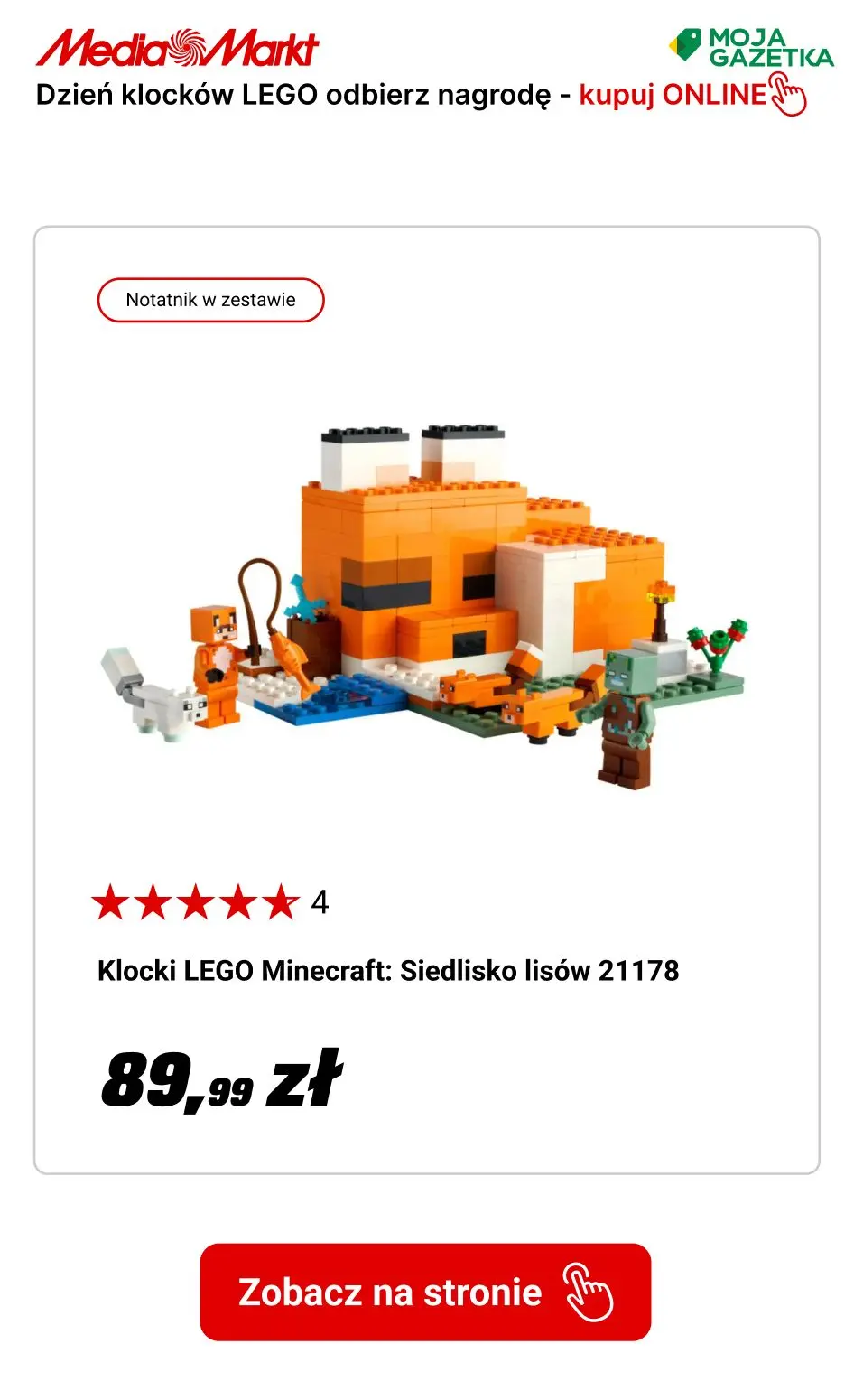 gazetka promocyjna Media Markt Międzynarodowy dzień klocków LEGO - Odbierz nagrodę za 1zł! - Strona 9