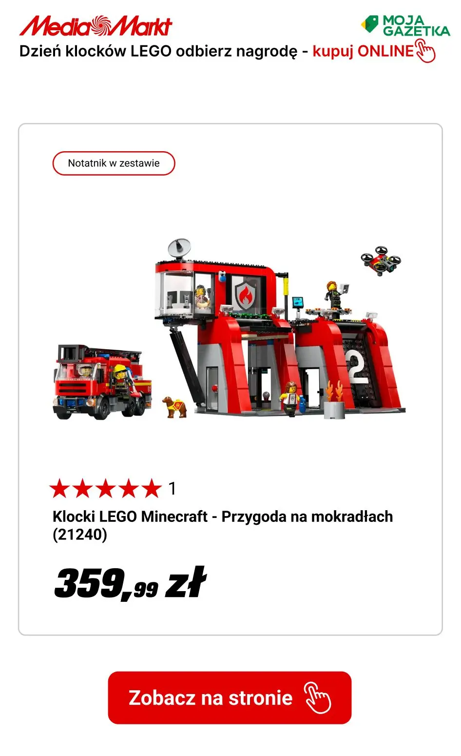 gazetka promocyjna Media Markt Międzynarodowy dzień klocków LEGO - Odbierz nagrodę za 1zł! - Strona 19