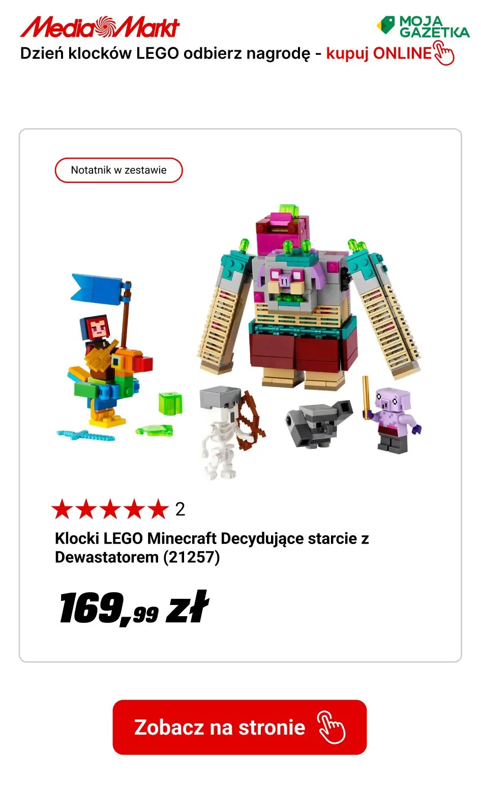 gazetka promocyjna Media Markt Międzynarodowy dzień klocków LEGO - Odbierz nagrodę za 1zł! - Strona 21