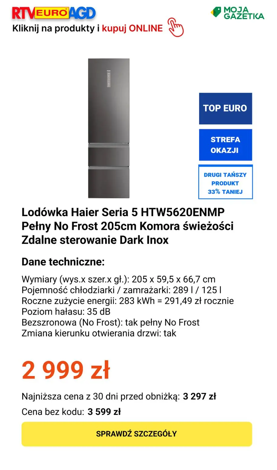 gazetka promocyjna RTV EURO AGD Drugi, tańszy 33% taniej! - Strona 15