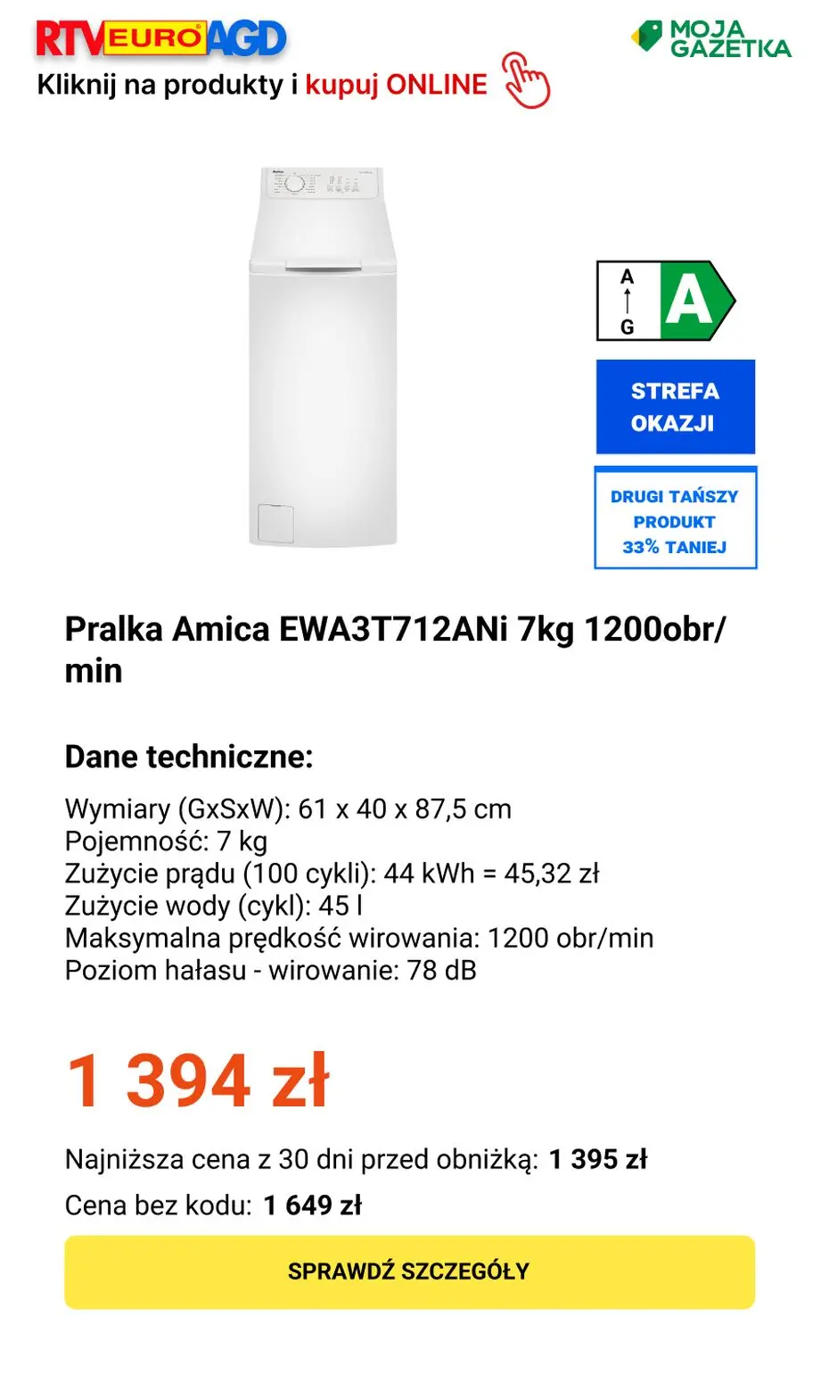 gazetka promocyjna RTV EURO AGD Drugi, tańszy 33% taniej! - Strona 21