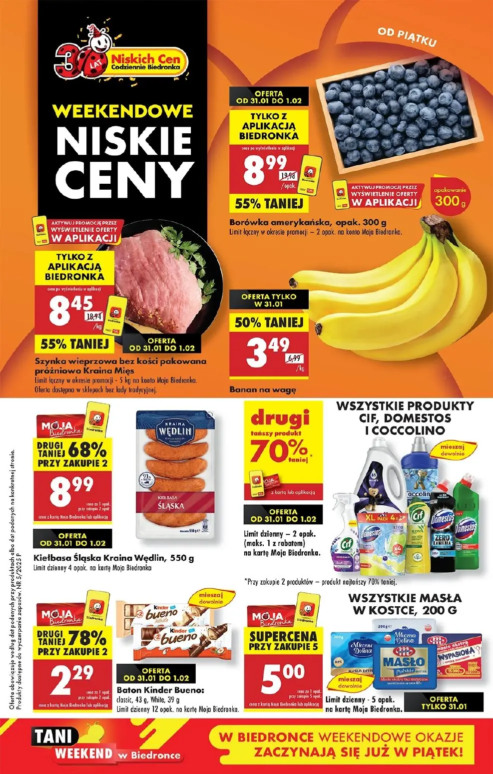 gazetka promocyjna Biedronka Weekendowe niskie ceny - Strona 1