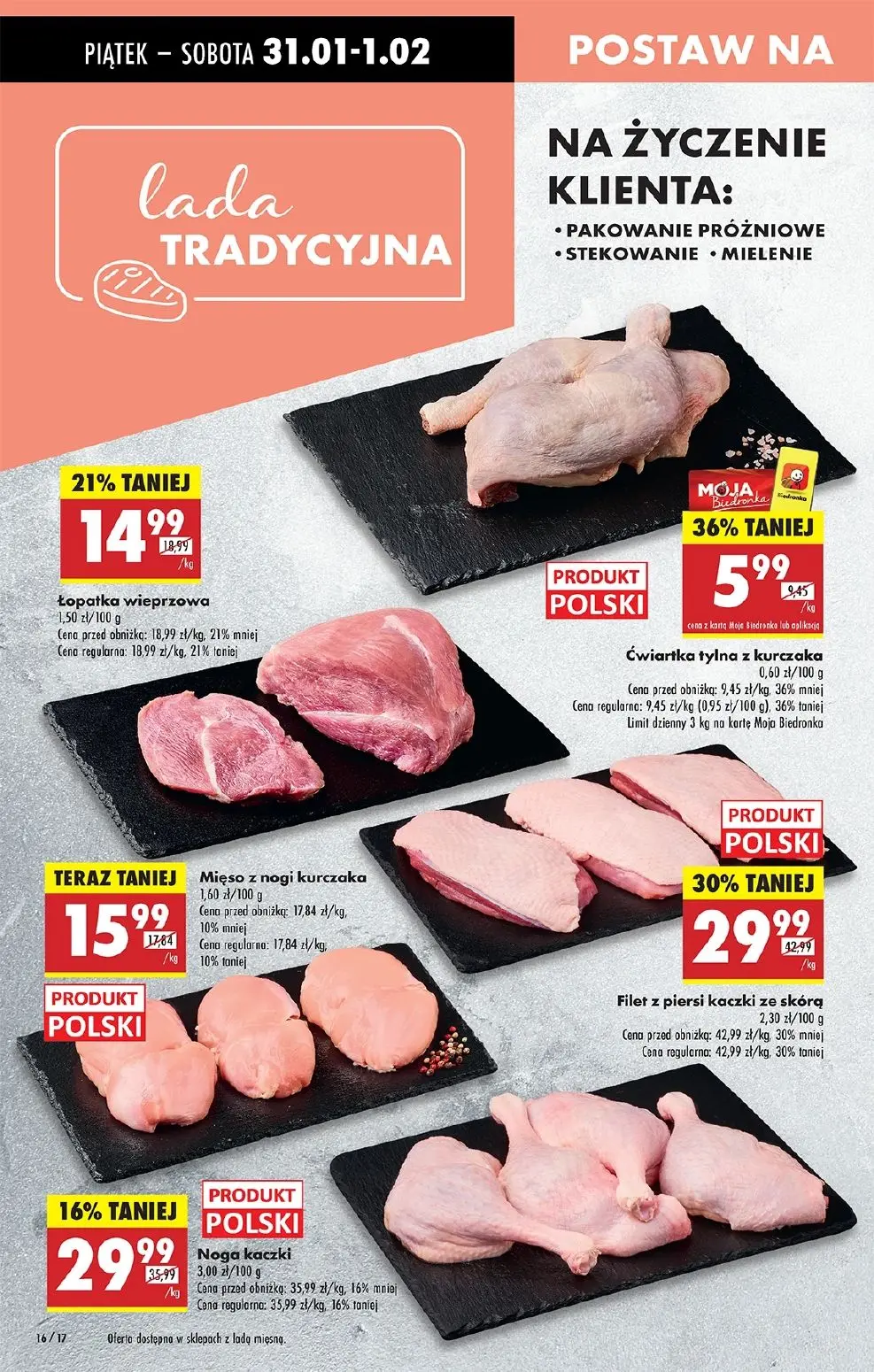 gazetka promocyjna Biedronka Weekendowe niskie ceny - Lada tradycyjna - Strona 22