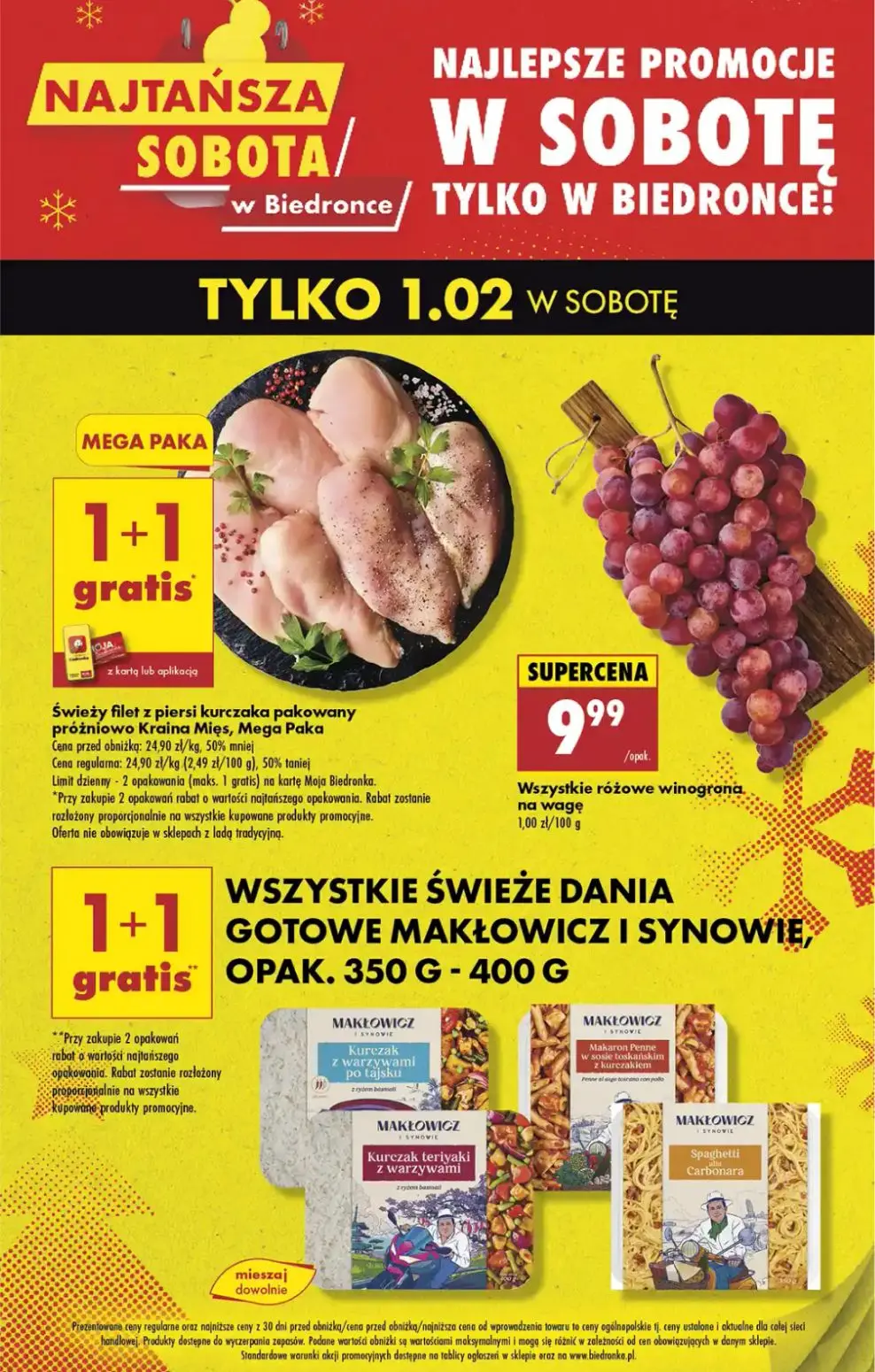 gazetka promocyjna Biedronka Najtańsza sobota - Strona 1