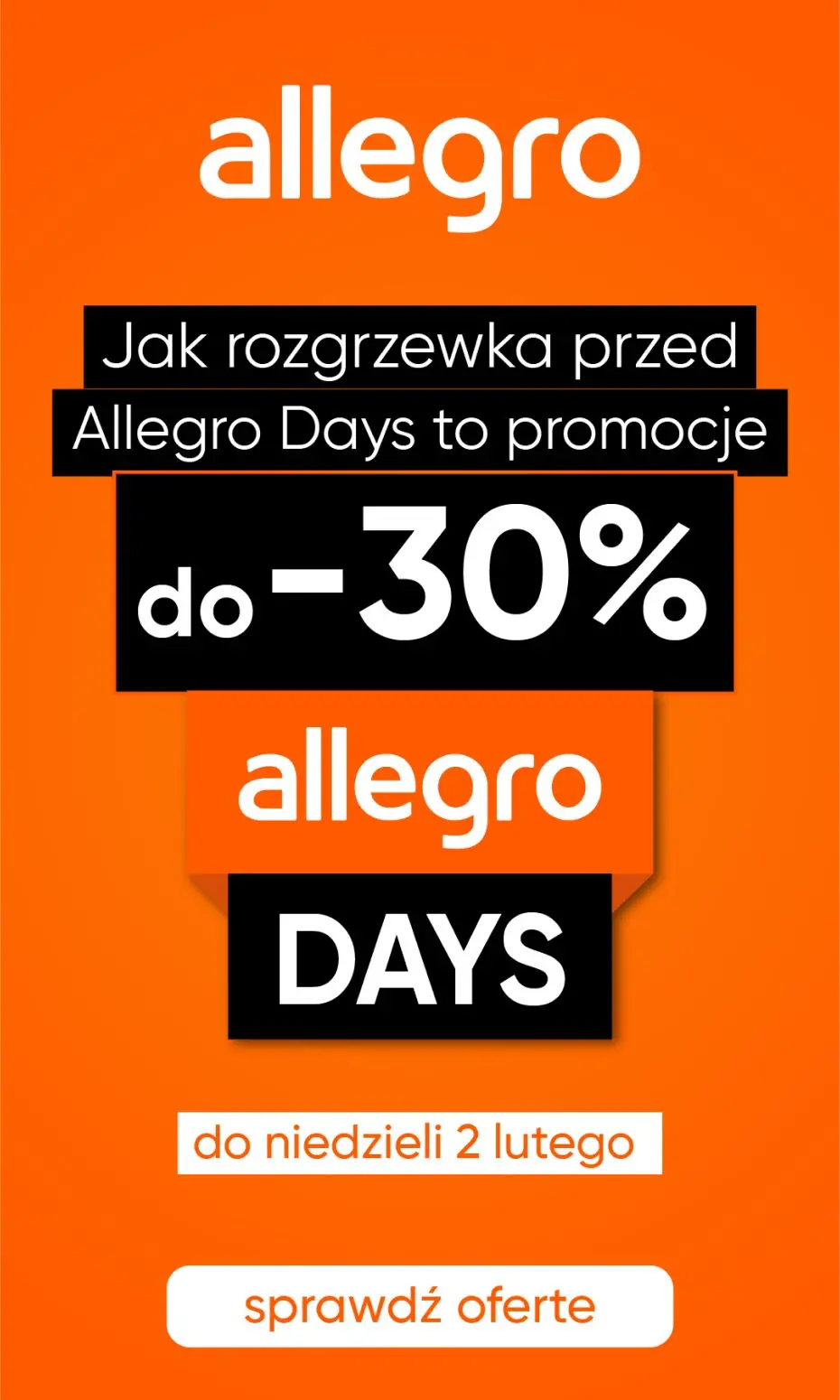 gazetka promocyjna Allegro Jak rozgrzewka przed Allegro Days, to promocje do -30%! - Strona 2