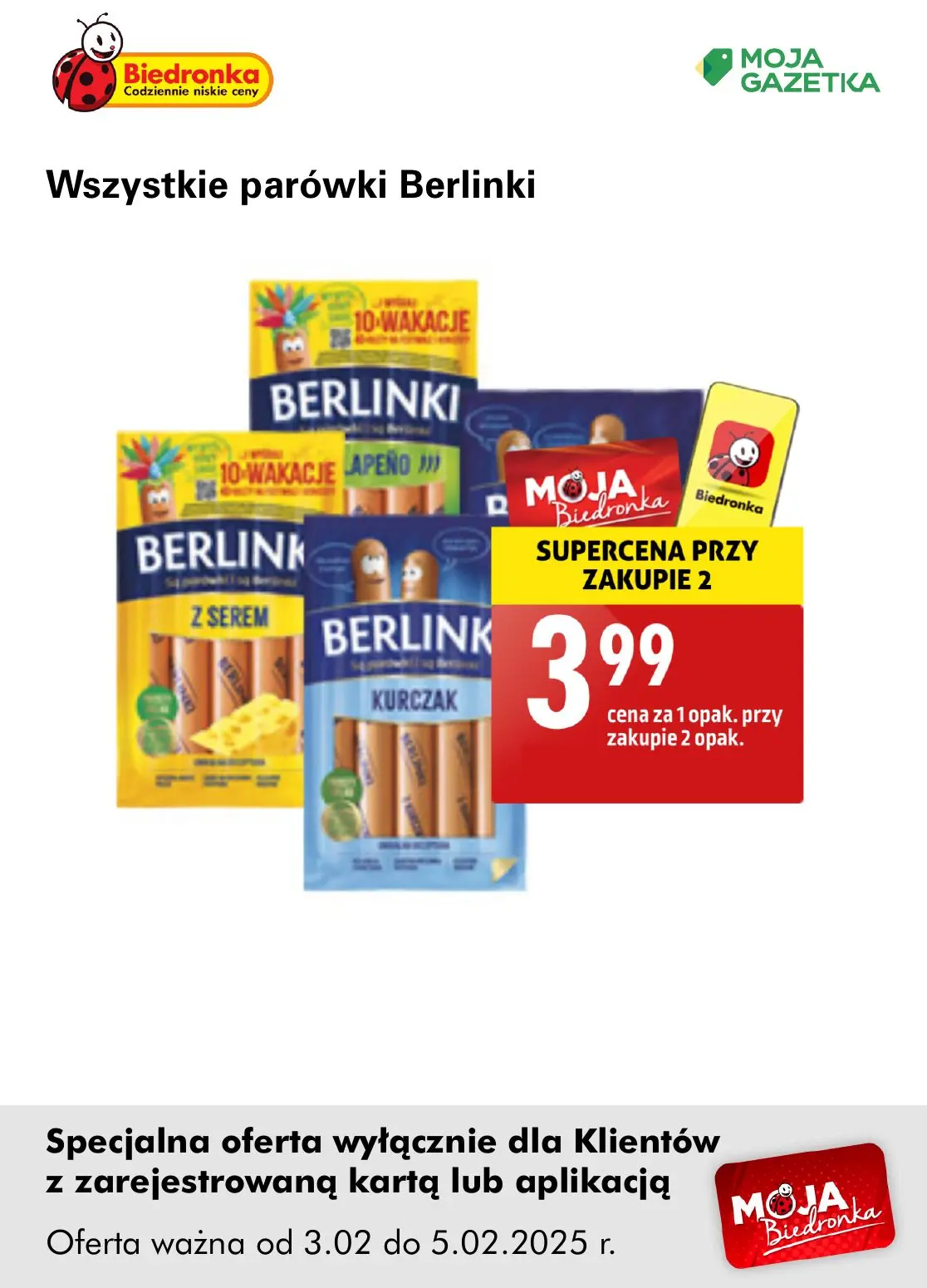 gazetka promocyjna Biedronka Oferta z kartą Moja Biedronka - Strona 3