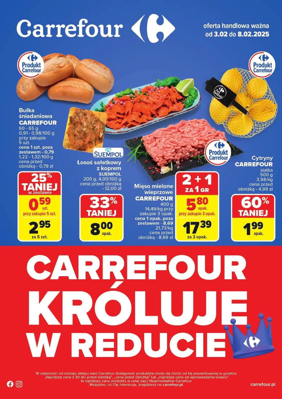 gazetka promocyjna Carrefour Carrefour króluje w reducie - Strona 1