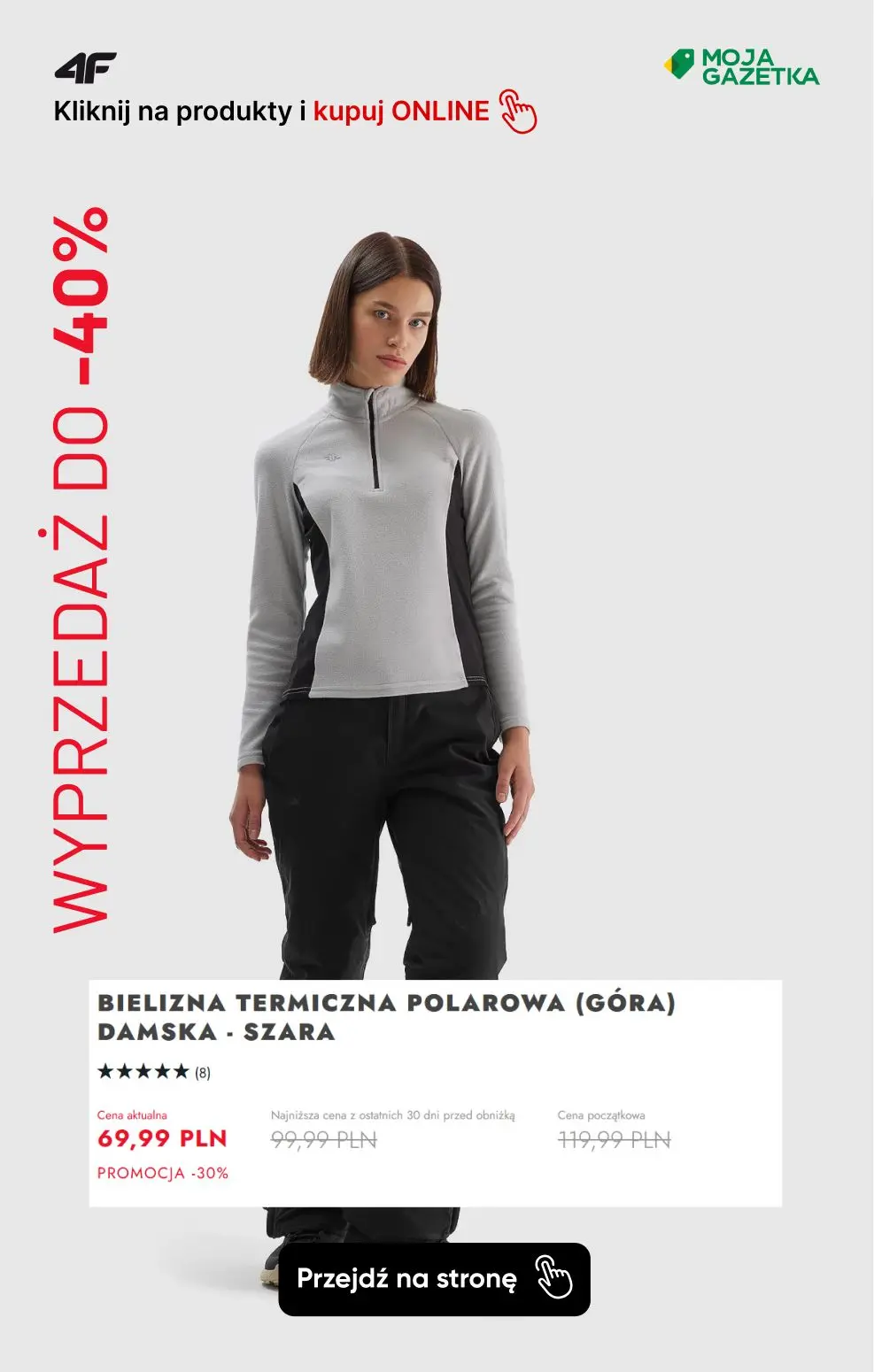 gazetka promocyjna 4F FINALNA WYPRZEDAŻ! Jeszcze więcej produktów do 40% taniej! - Strona 2