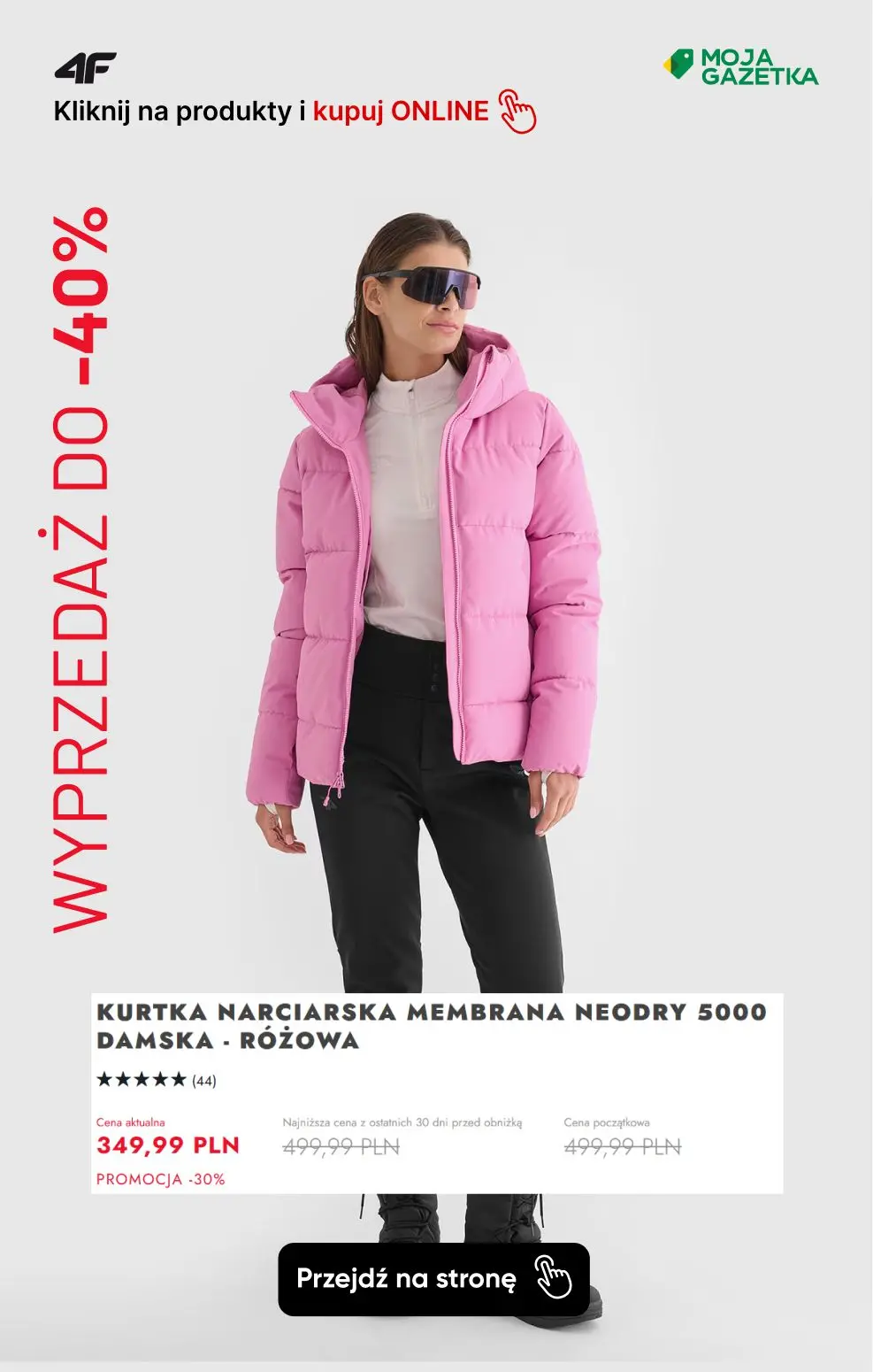 gazetka promocyjna 4F FINALNA WYPRZEDAŻ! Jeszcze więcej produktów do 40% taniej! - Strona 20