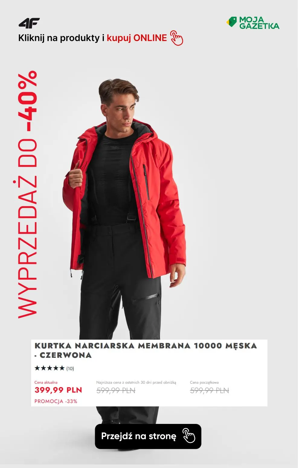 gazetka promocyjna 4F FINALNA WYPRZEDAŻ! Jeszcze więcej produktów do 40% taniej! - Strona 21