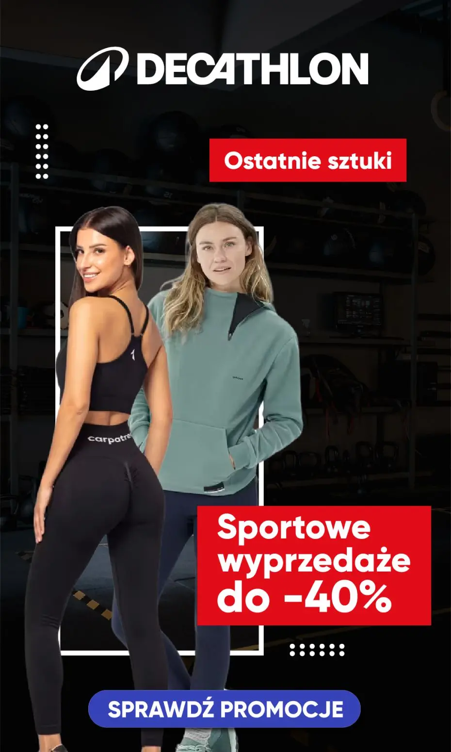 gazetka promocyjna Decathlon Sportowe wyprzedaże do -40%! - Strona 1