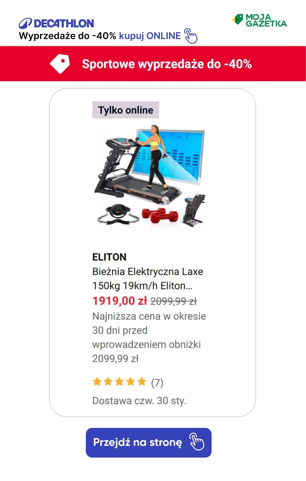 gazetka promocyjna Decathlon Sportowe wyprzedaże do -40%! - Strona 7