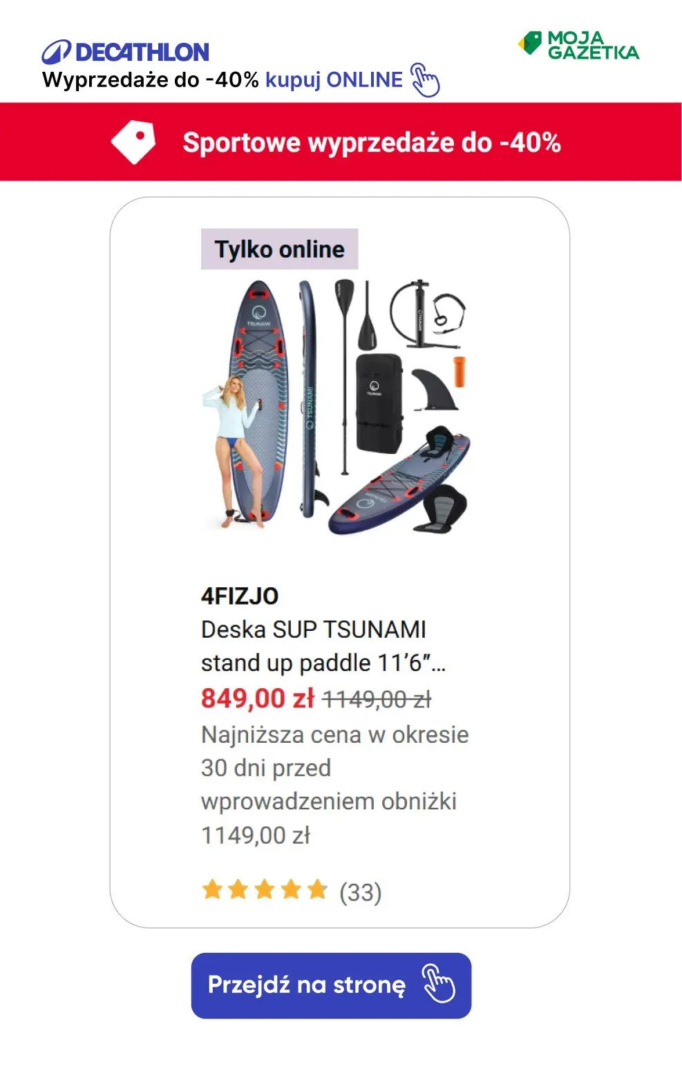 gazetka promocyjna Decathlon Sportowe wyprzedaże do -40%! - Strona 9