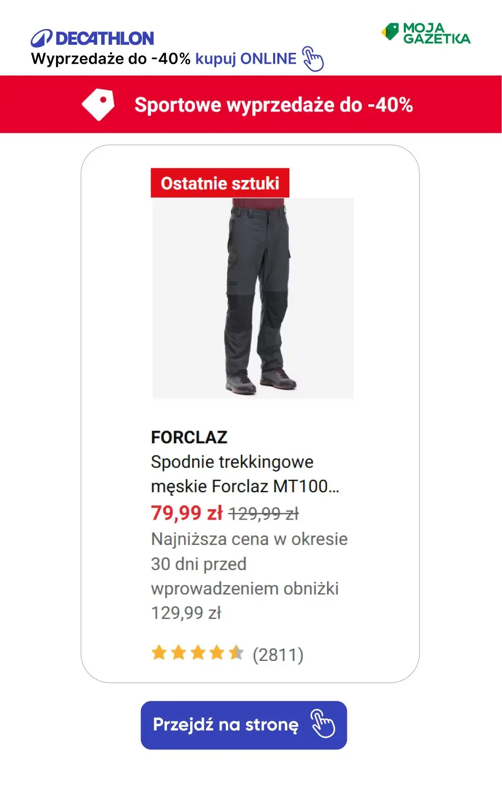 gazetka promocyjna Decathlon Sportowe wyprzedaże do -40%! - Strona 10