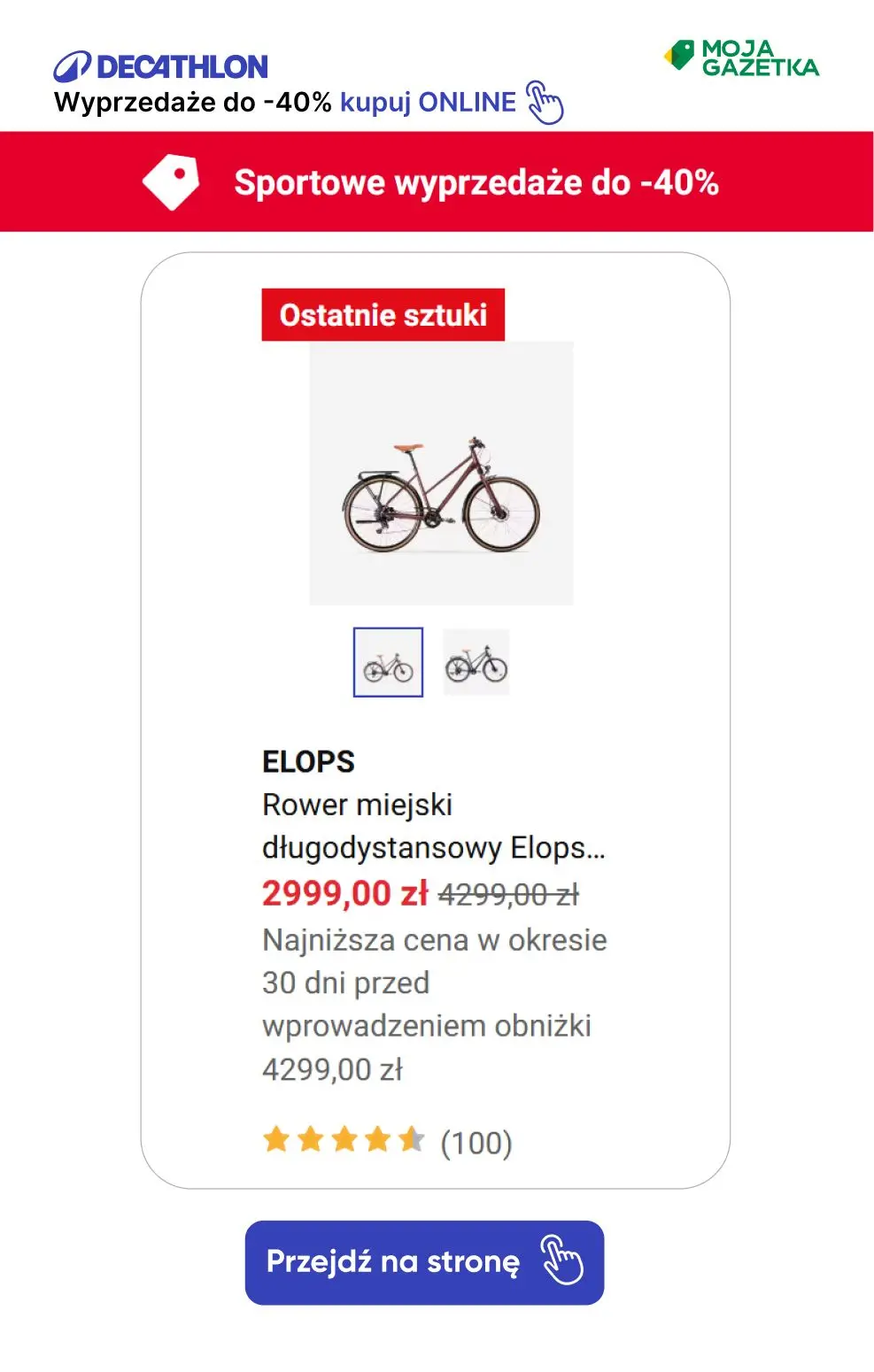 gazetka promocyjna Decathlon Sportowe wyprzedaże do -40%! - Strona 14