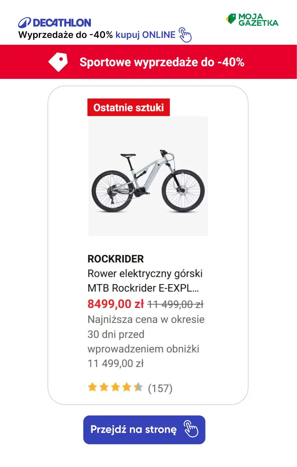 gazetka promocyjna Decathlon Sportowe wyprzedaże do -40%! - Strona 16