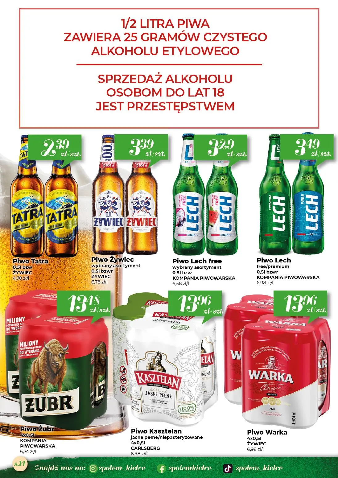 gazetka promocyjna Społem Kielce  - Strona 14