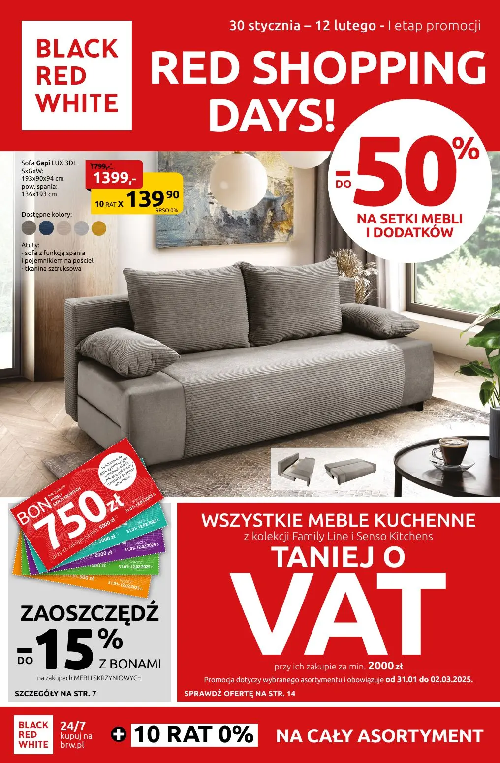 gazetka promocyjna Black Red White RED SHOPPING DAYS - Strona 1