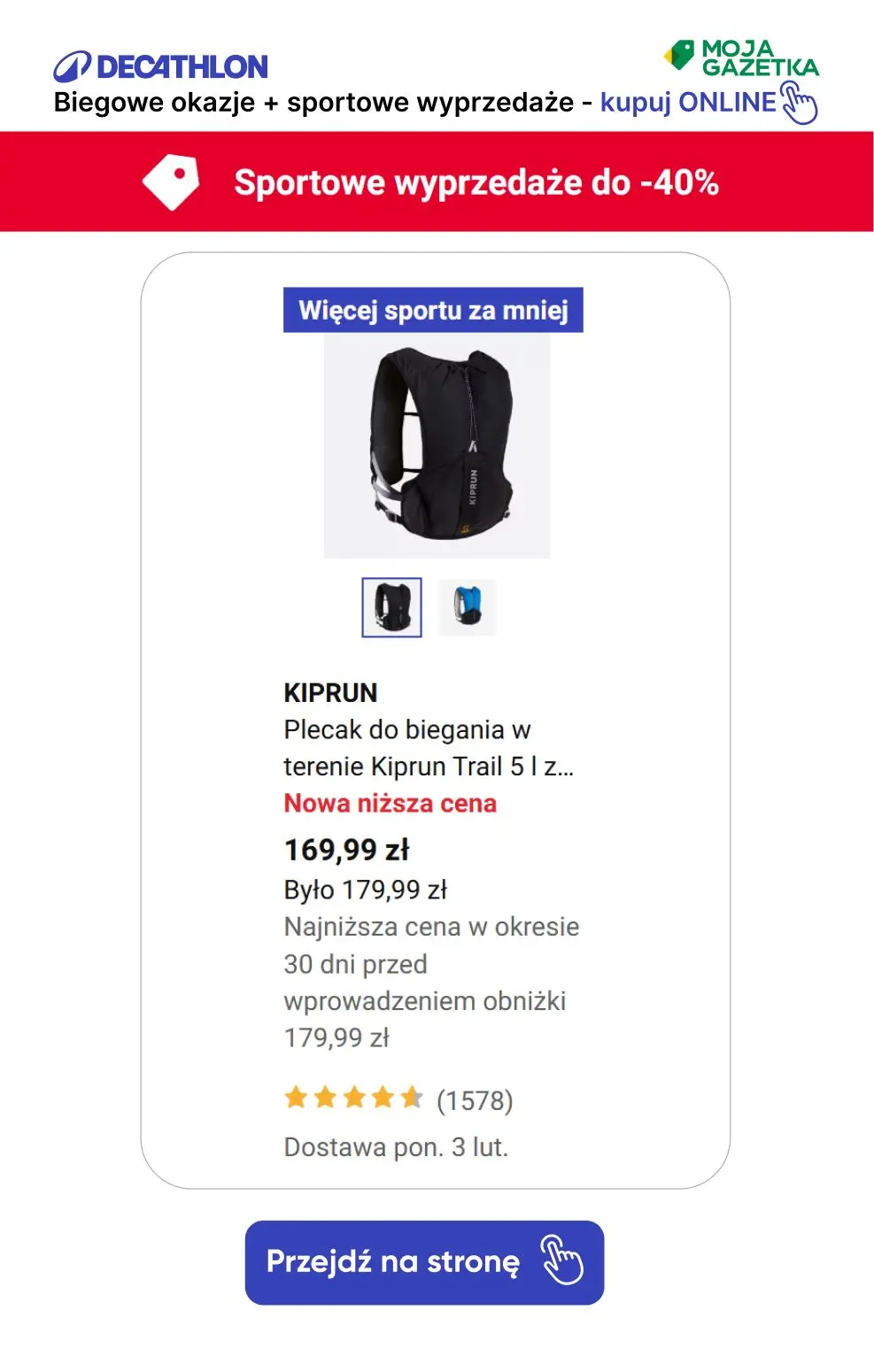 gazetka promocyjna Decathlon Biegowe okazje! skorzystaj z SUPER promocji! - Strona 10