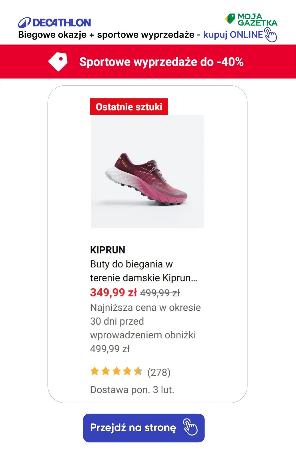 gazetka promocyjna Decathlon Biegowe okazje! skorzystaj z SUPER promocji! - Strona 18