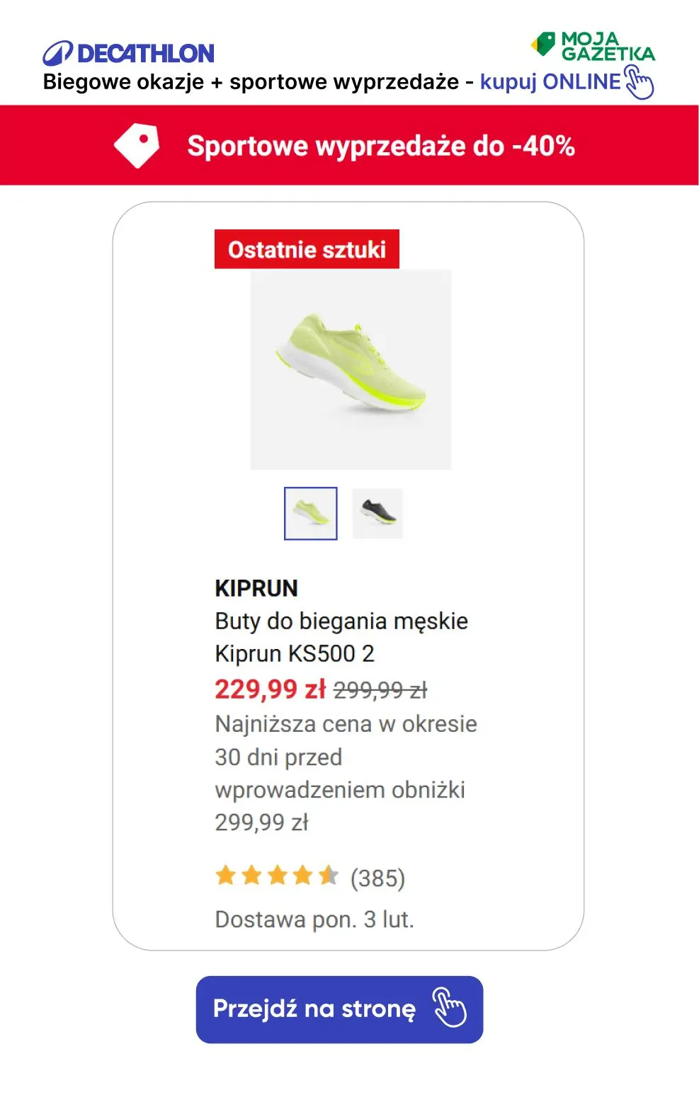 gazetka promocyjna Decathlon Biegowe okazje! skorzystaj z SUPER promocji! - Strona 24