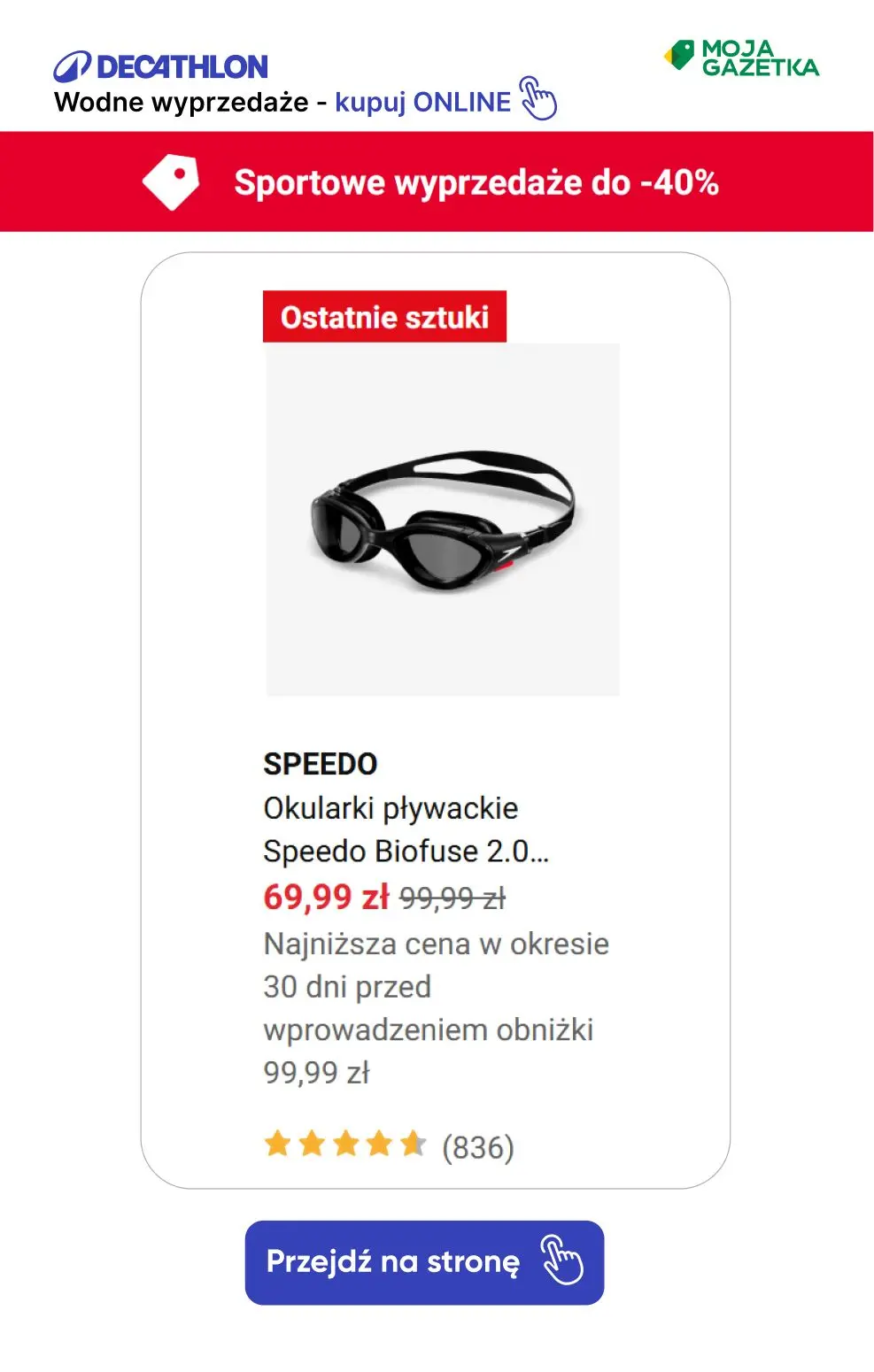 gazetka promocyjna Decathlon Wodne WYPRZEDAŻE, zanurkuj w morzu okazji!! - Strona 4