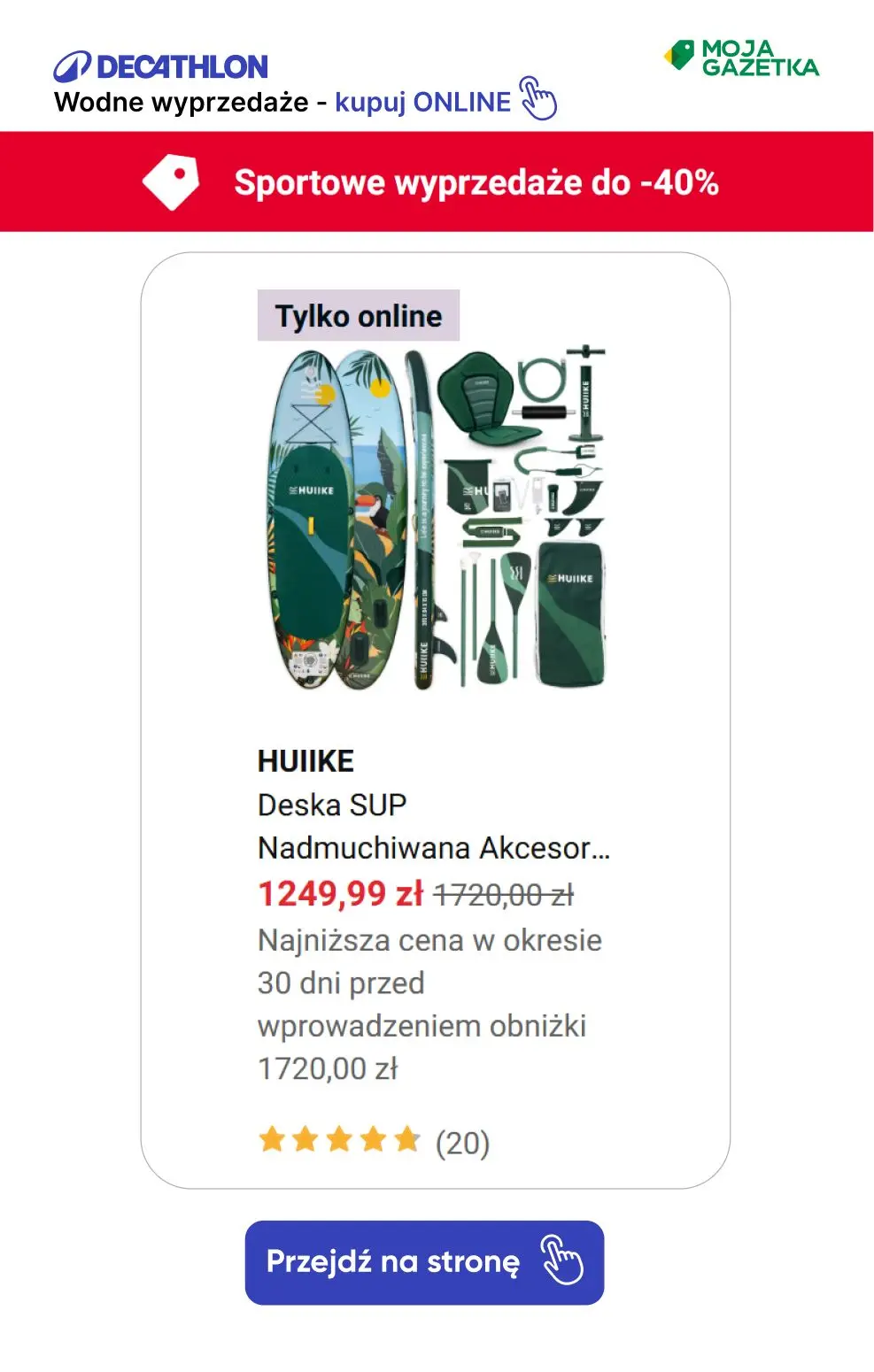 gazetka promocyjna Decathlon Wodne WYPRZEDAŻE, zanurkuj w morzu okazji!! - Strona 5