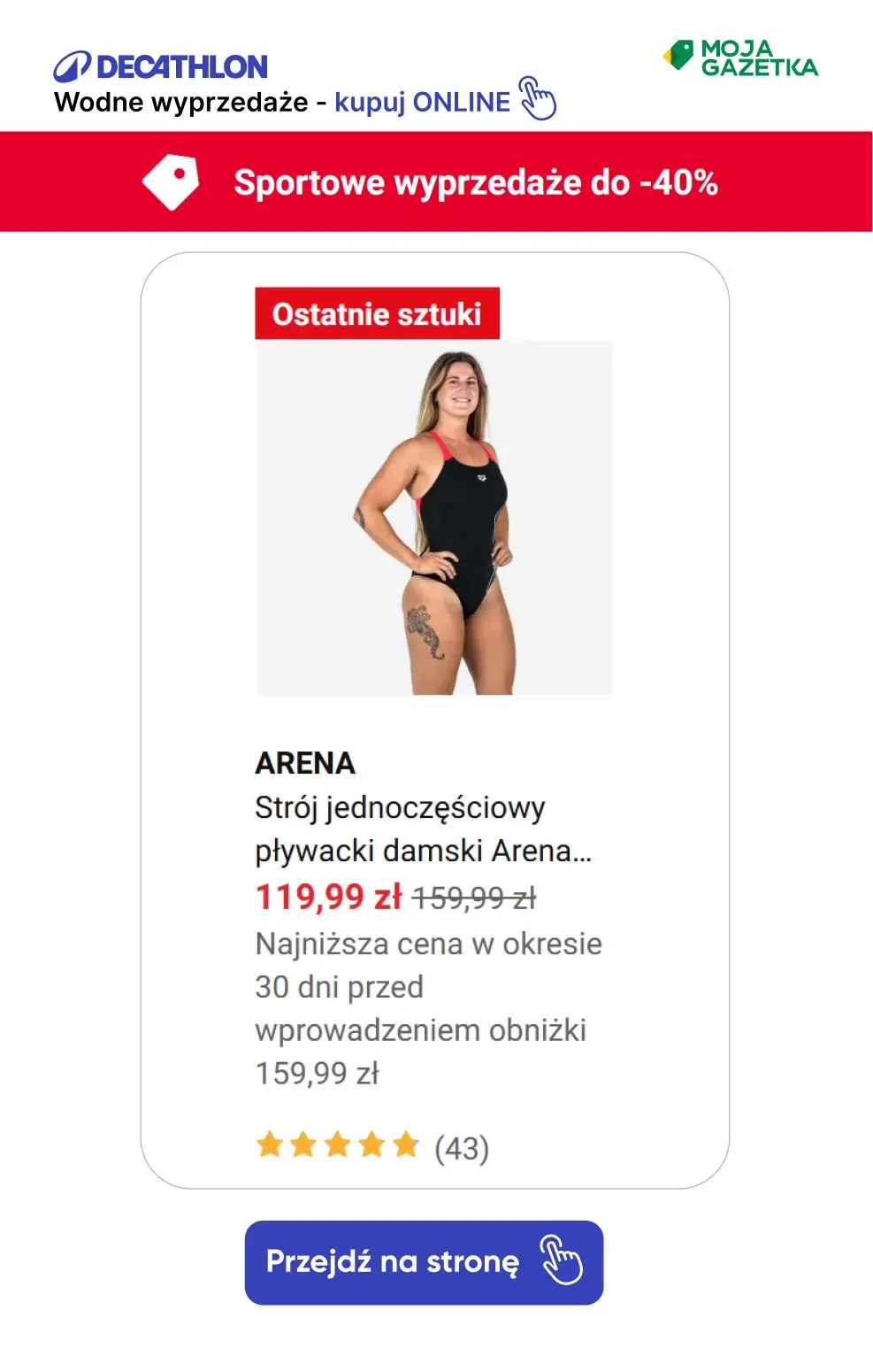 gazetka promocyjna Decathlon Wodne WYPRZEDAŻE, zanurkuj w morzu okazji!! - Strona 21