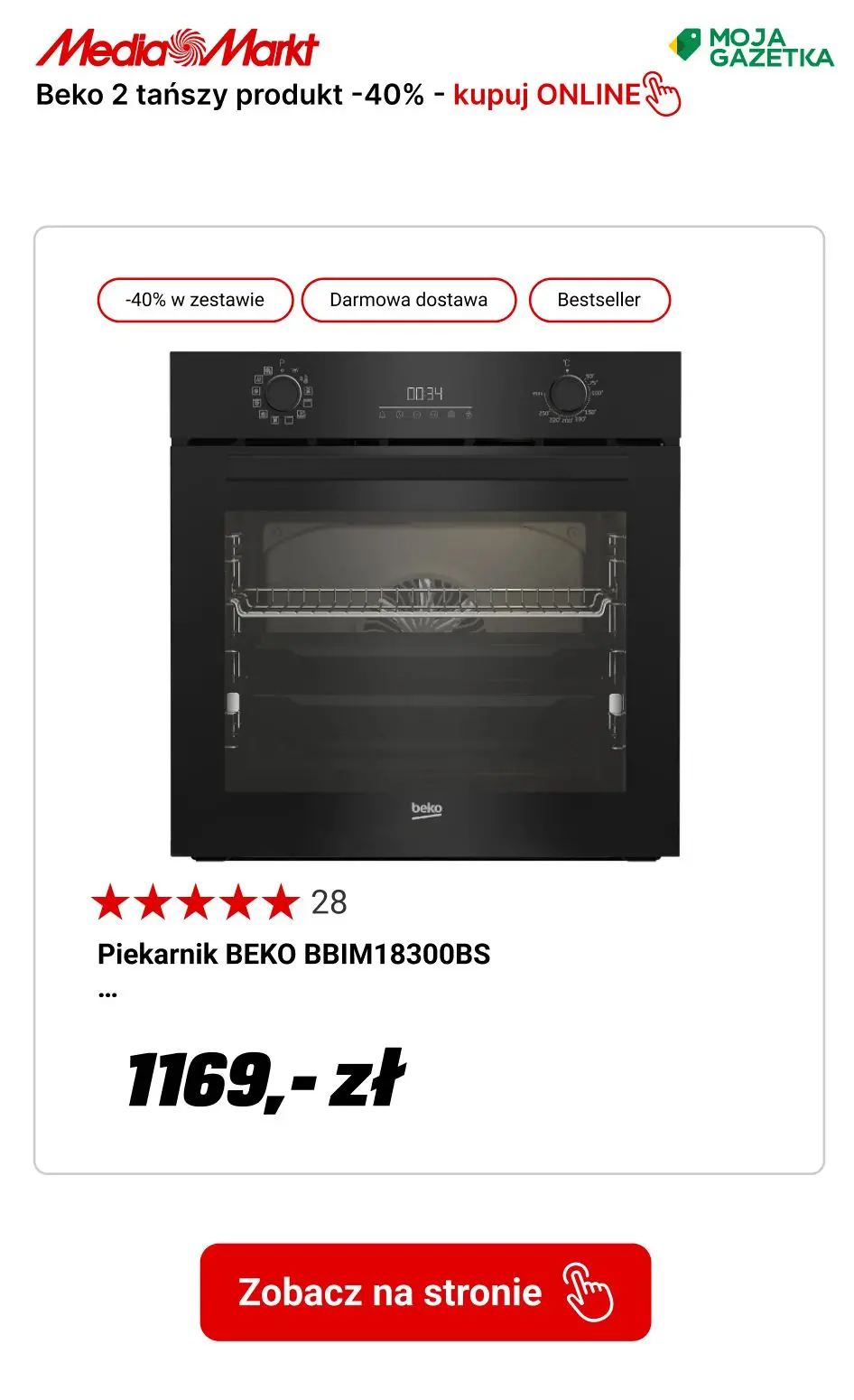 gazetka promocyjna Media Markt Beko w zestawie TANIEJ do -40%! - Strona 11