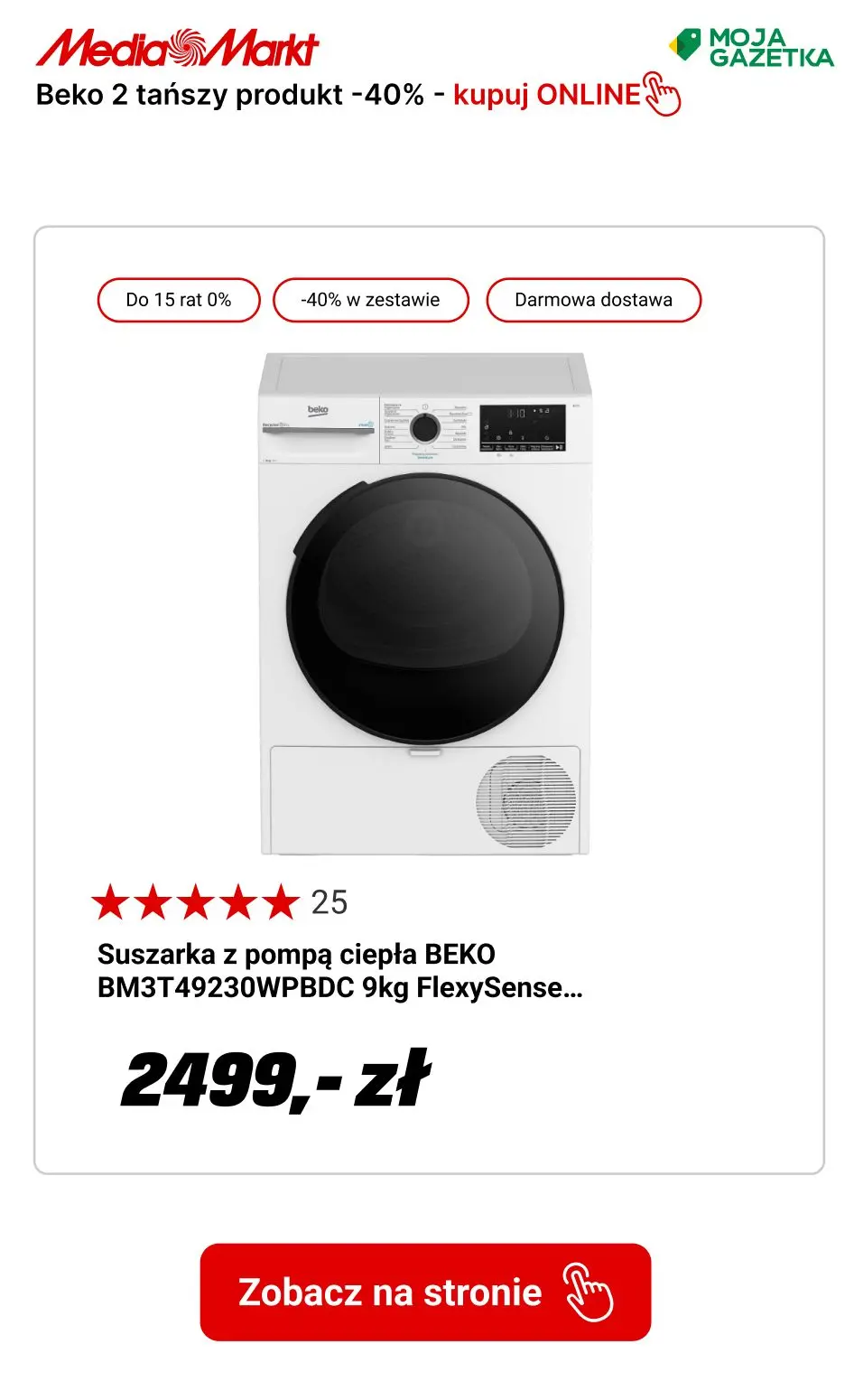 gazetka promocyjna Media Markt Beko w zestawie TANIEJ do -40%! - Strona 13