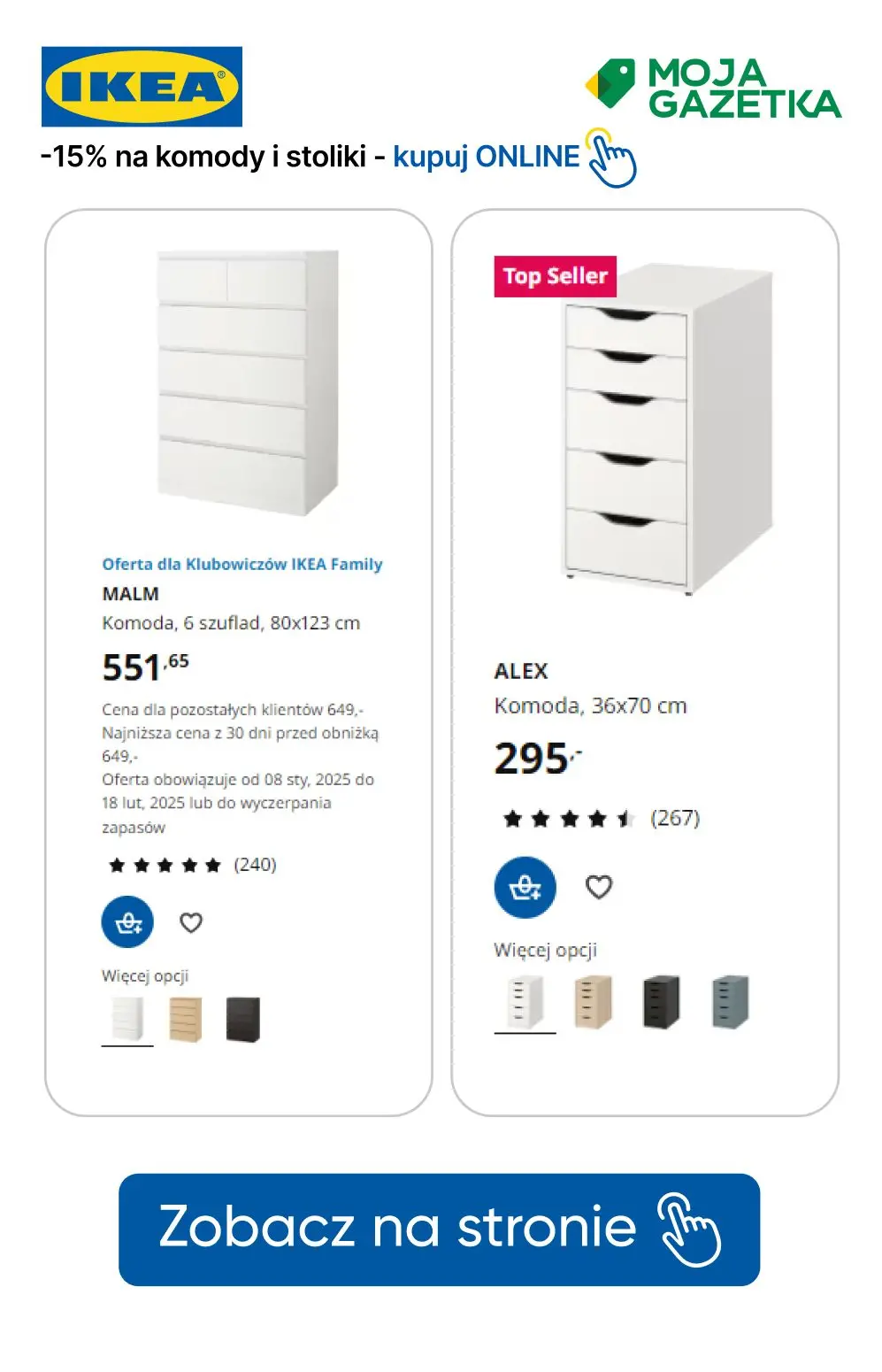 gazetka promocyjna IKEA -15% na komody i stoliki nocne dla Klubowiczów! - Strona 4