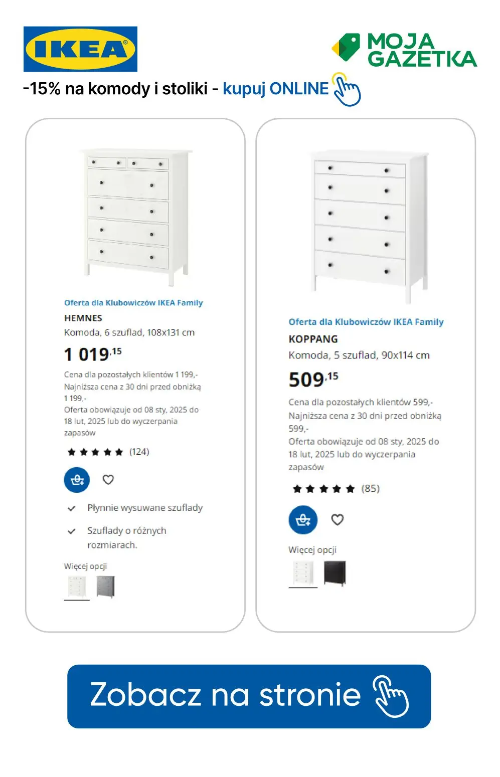 gazetka promocyjna IKEA -15% na komody i stoliki nocne dla Klubowiczów! - Strona 11