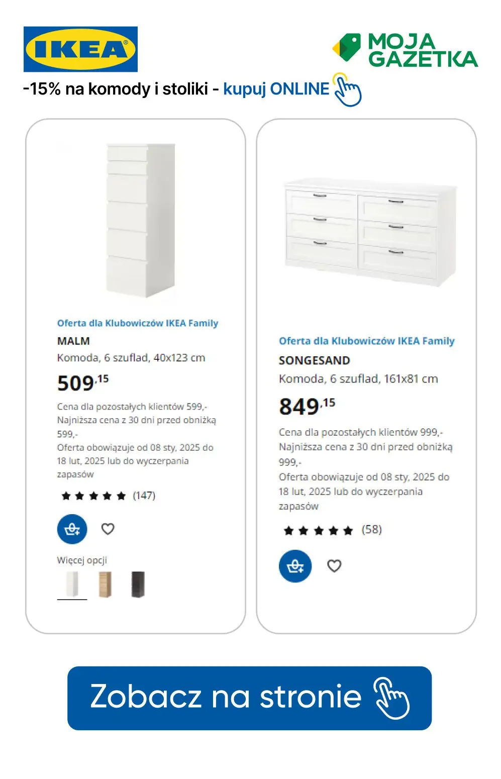 gazetka promocyjna IKEA -15% na komody i stoliki nocne dla Klubowiczów! - Strona 13